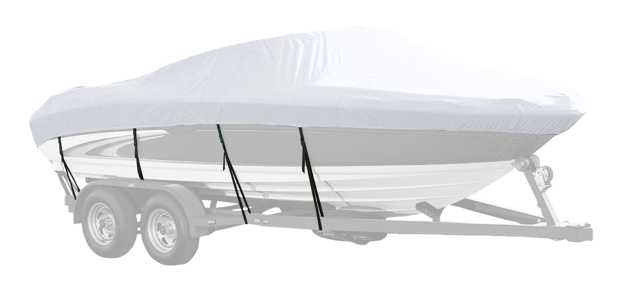 Image of Westland Select Fit Boat Cover for Conventional V-Hull Cuddy I/O - Linen - 18'6″-19'5″