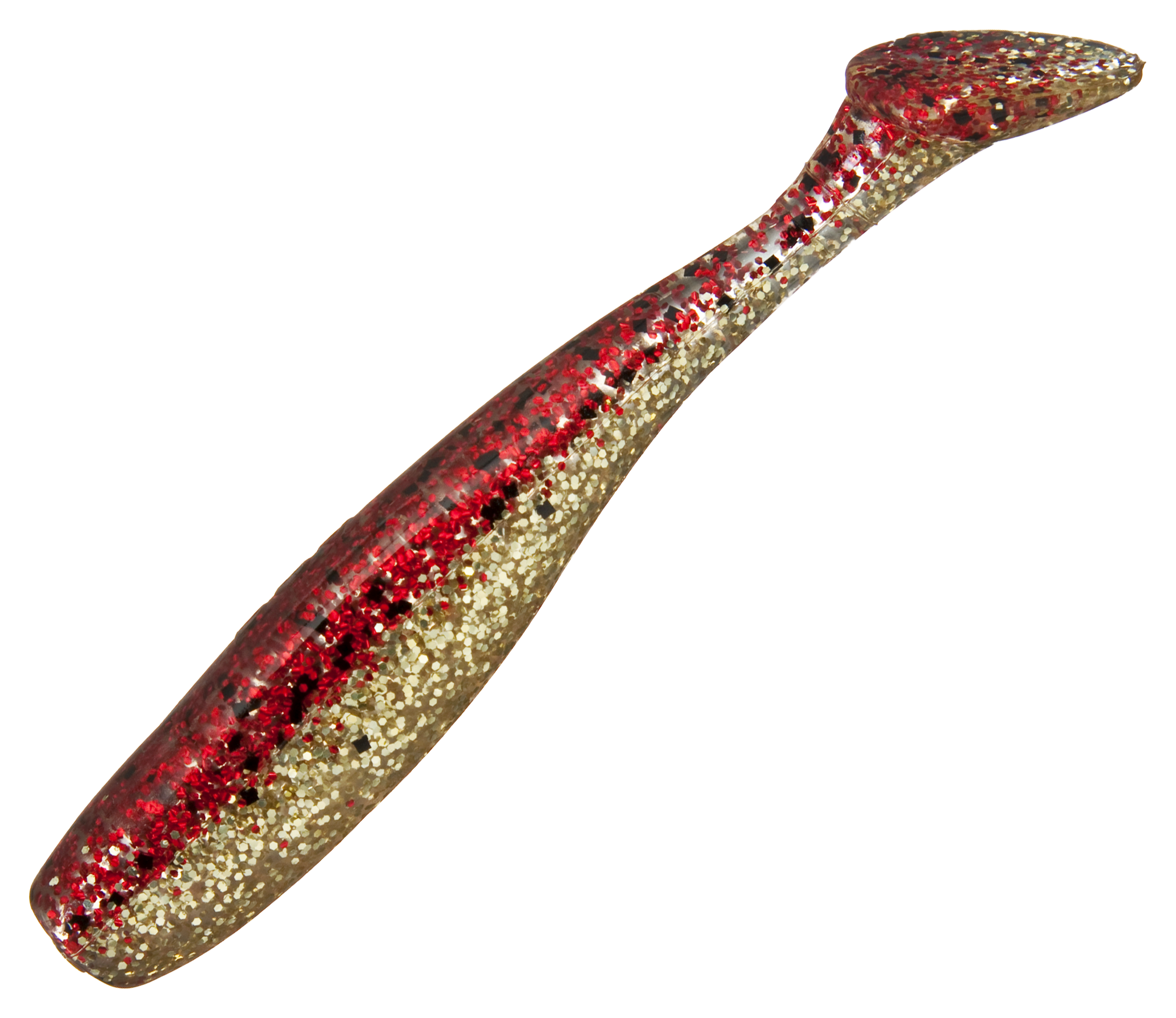 D.O.A. C.A.L. Shad Tail - 3 - Red Gold Glitter