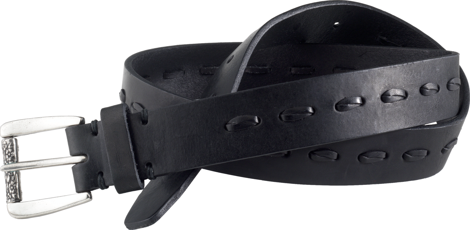 Natural Reflections Laced Belt for Ladies - Black - L