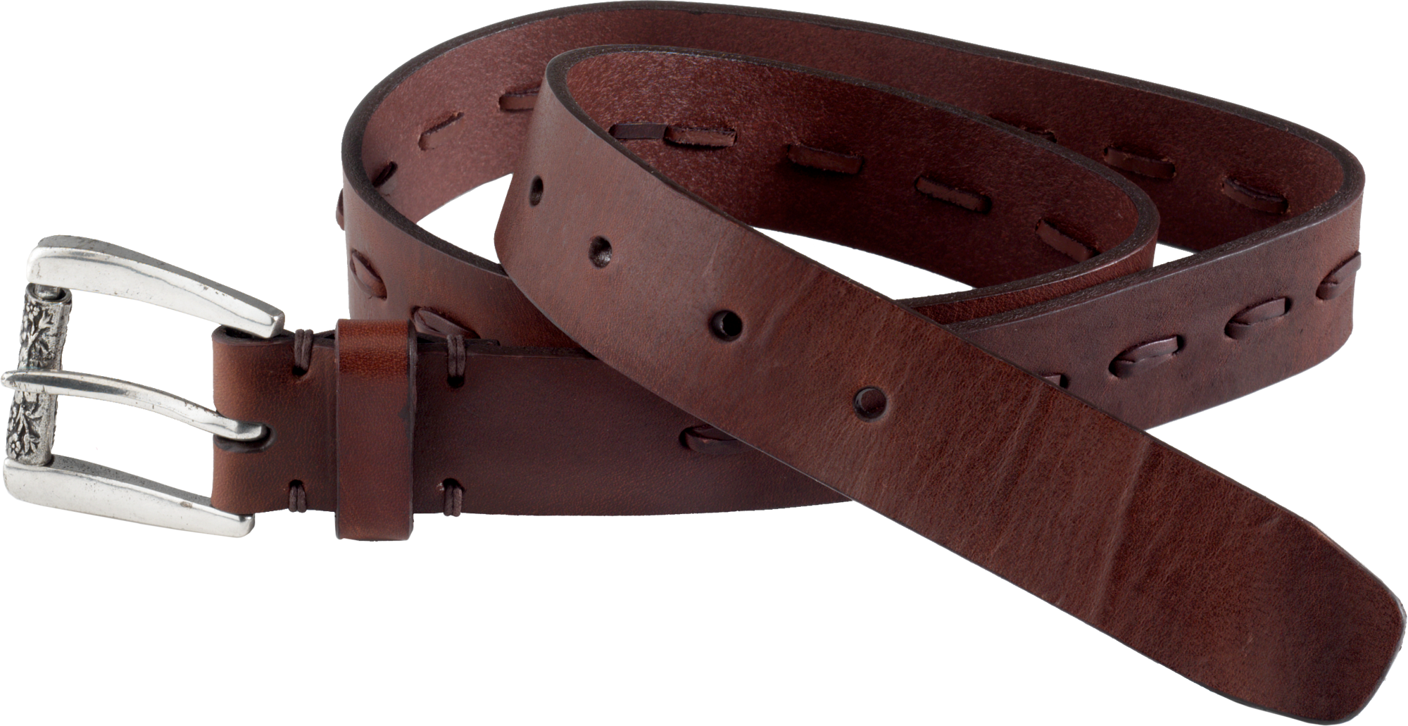 Natural Reflections Laced Belt for Ladies - Brown - M