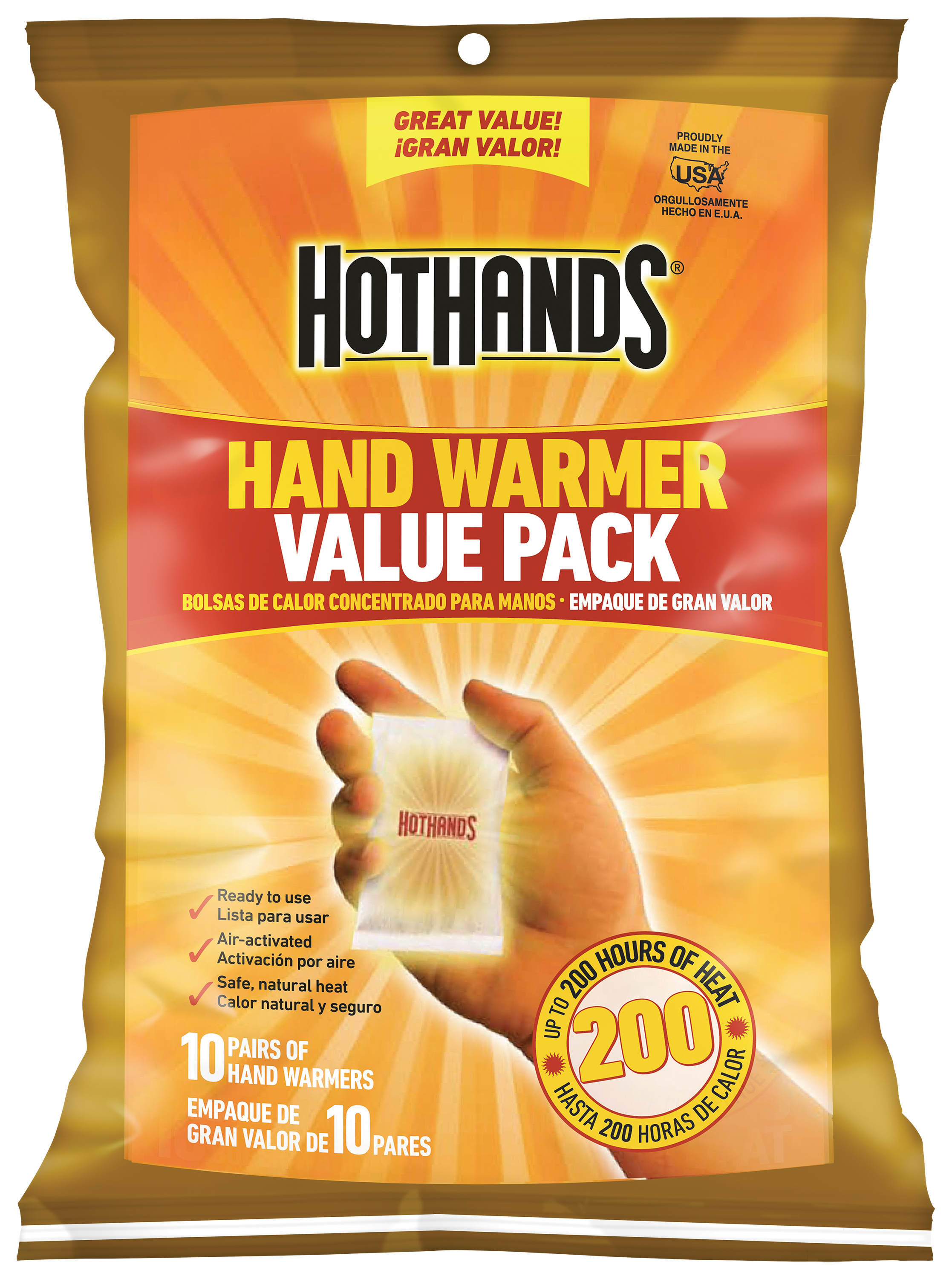 Image of HeatMax HotHands Self-Activating Hand Warmer Value Pack