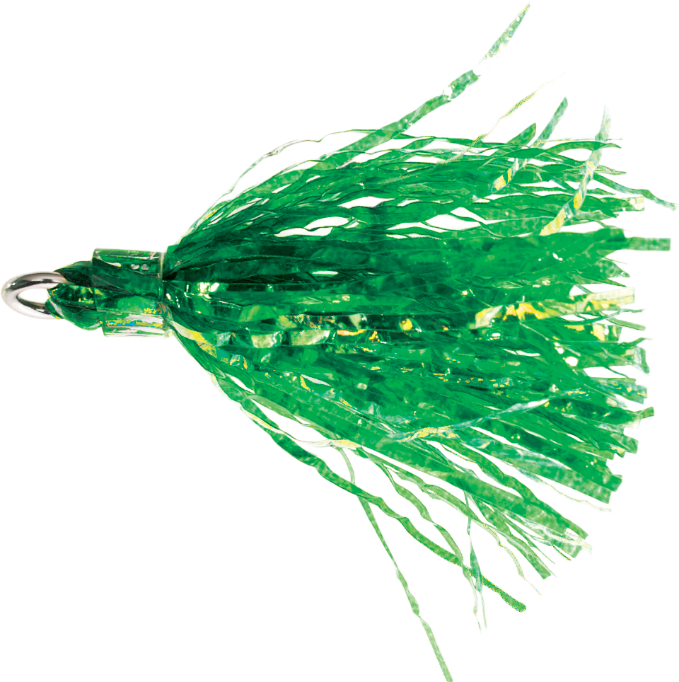 Image of Howie's Tackle Peanut Fly - 1-1/2″ - Glitter Green Krinkle