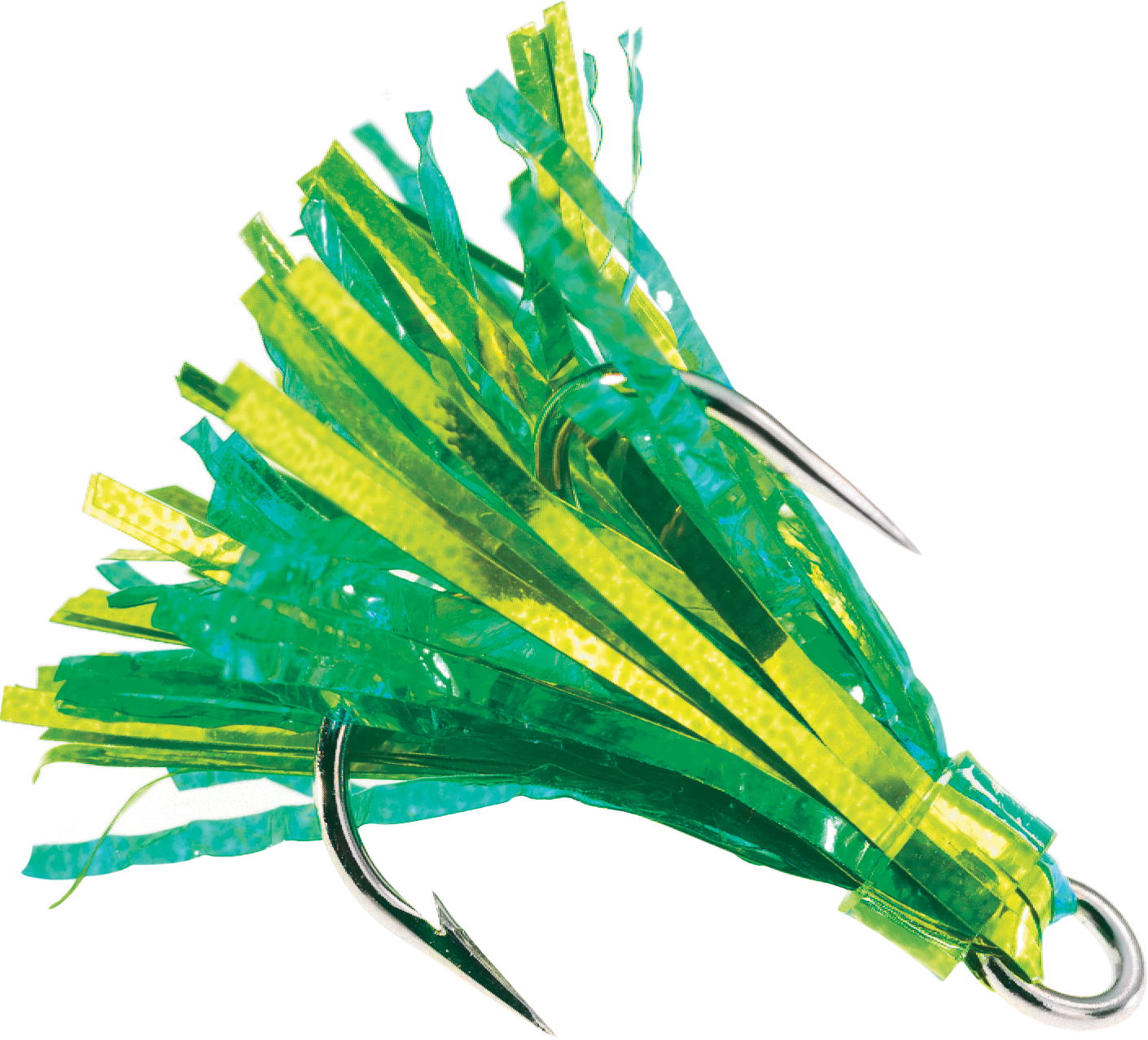 Image of Howie's Tackle Peanut Fly - 1-1/2″ - Glitter Aqua/Chartreuse