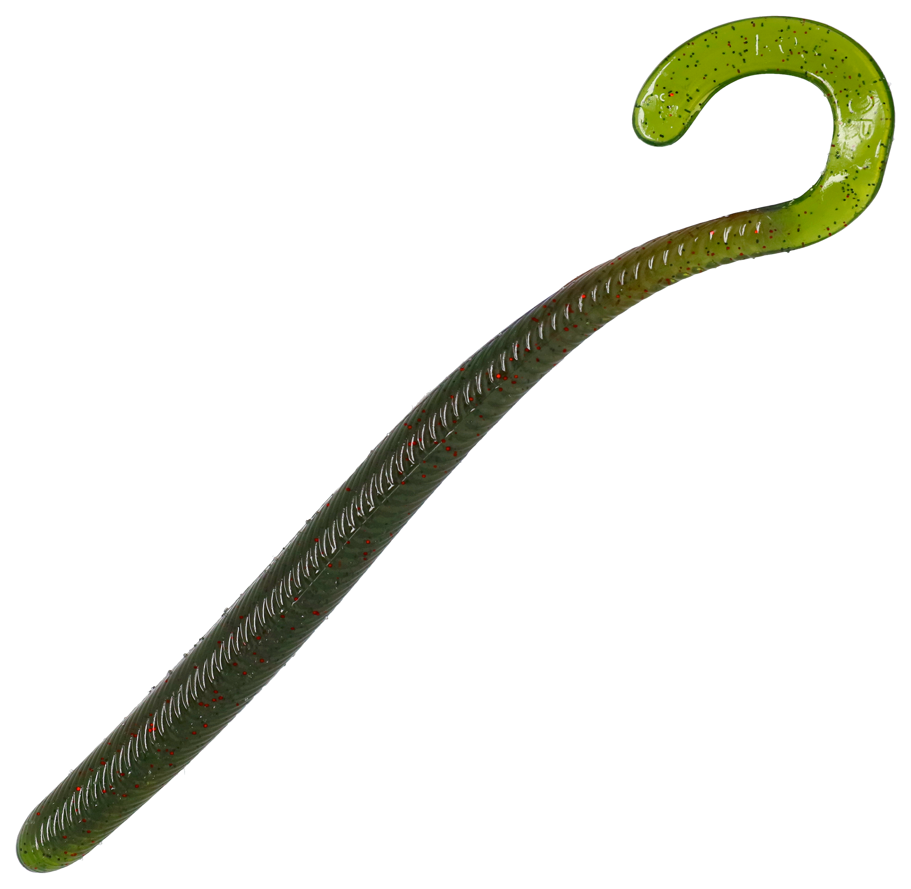 Image of Roboworm Curly Tail Worm - Aaron's Magic/Red/Black Flake - 5-1/2″