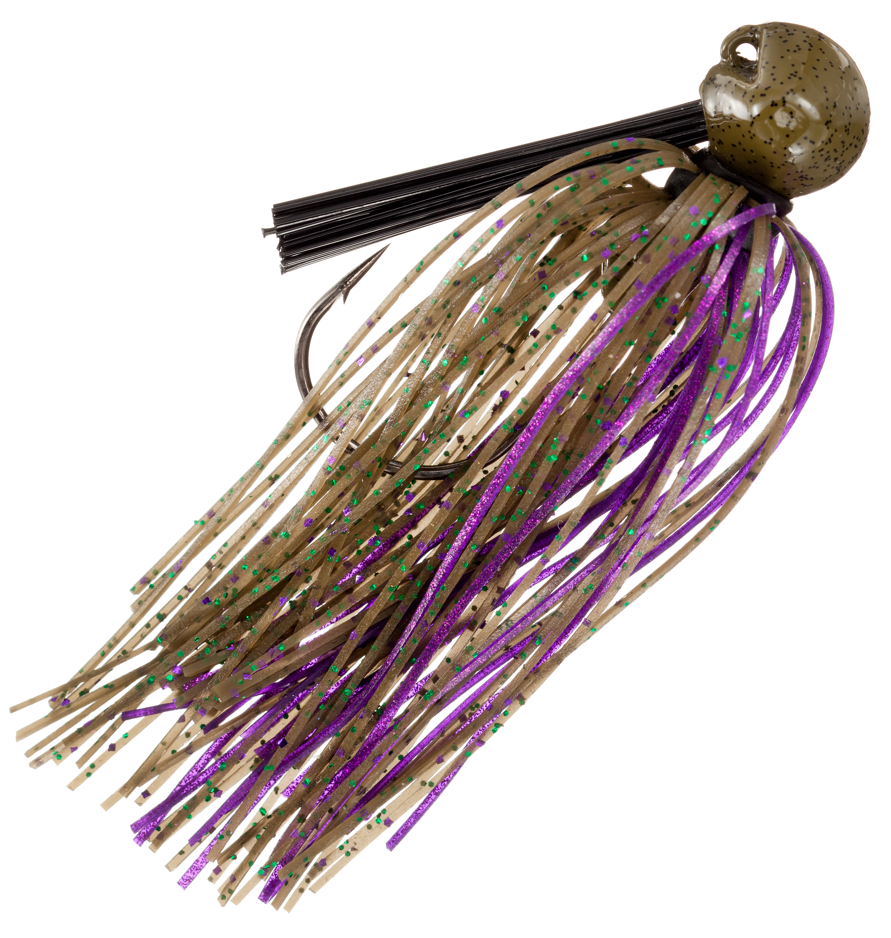 Bass Pro Shops Enticer Pro Series Football Jig - 5/8 oz - Green Pumpkin Pur - 1388901 - Fishing Tackle The Bass Pro Shops Enticer Pro Series Football Jig sku 1388901