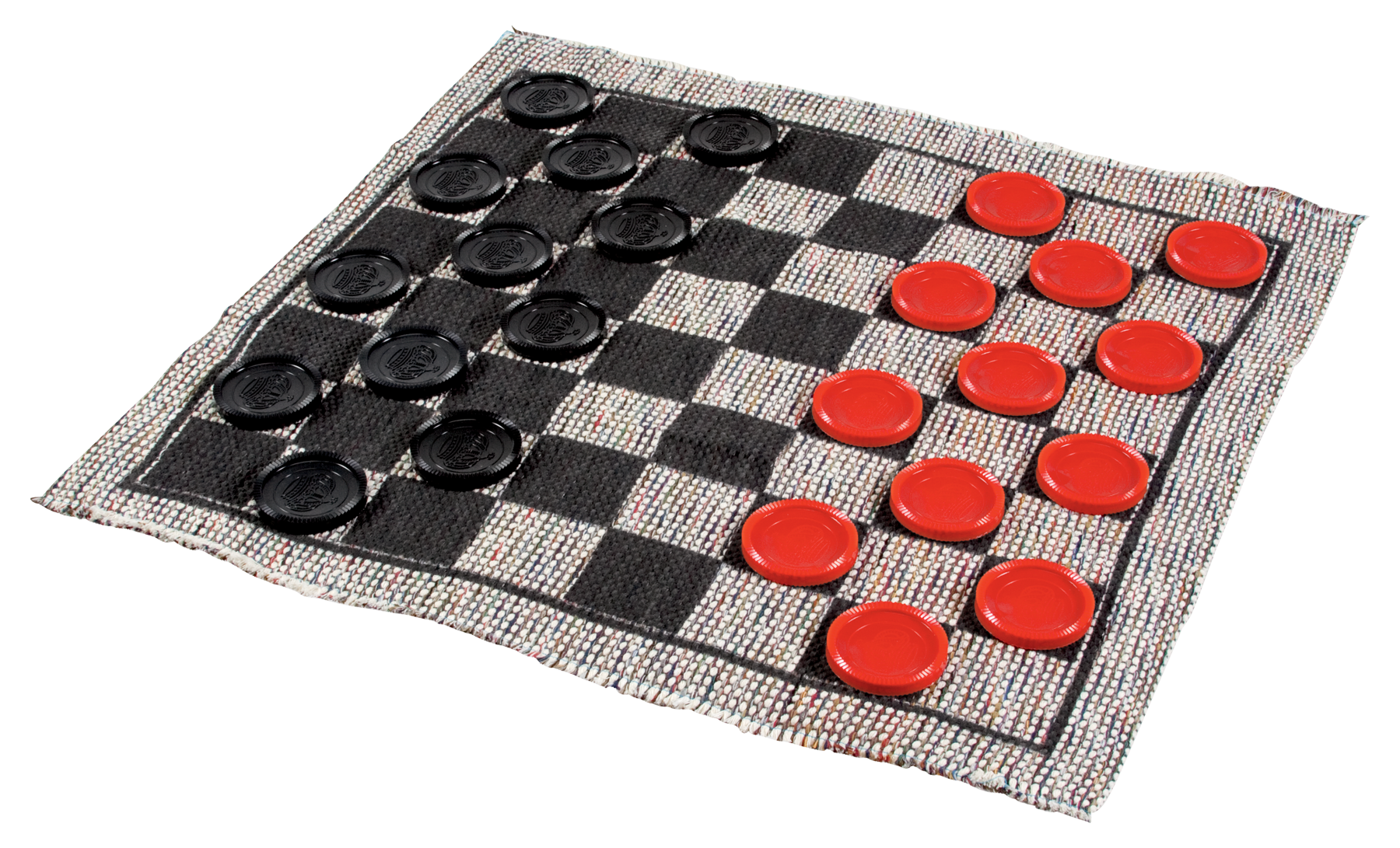 Channel Craft Checkers Rug - 1390931 - Toys and Games This foldable, rollable, stuffable 28 square woven sku 1390931