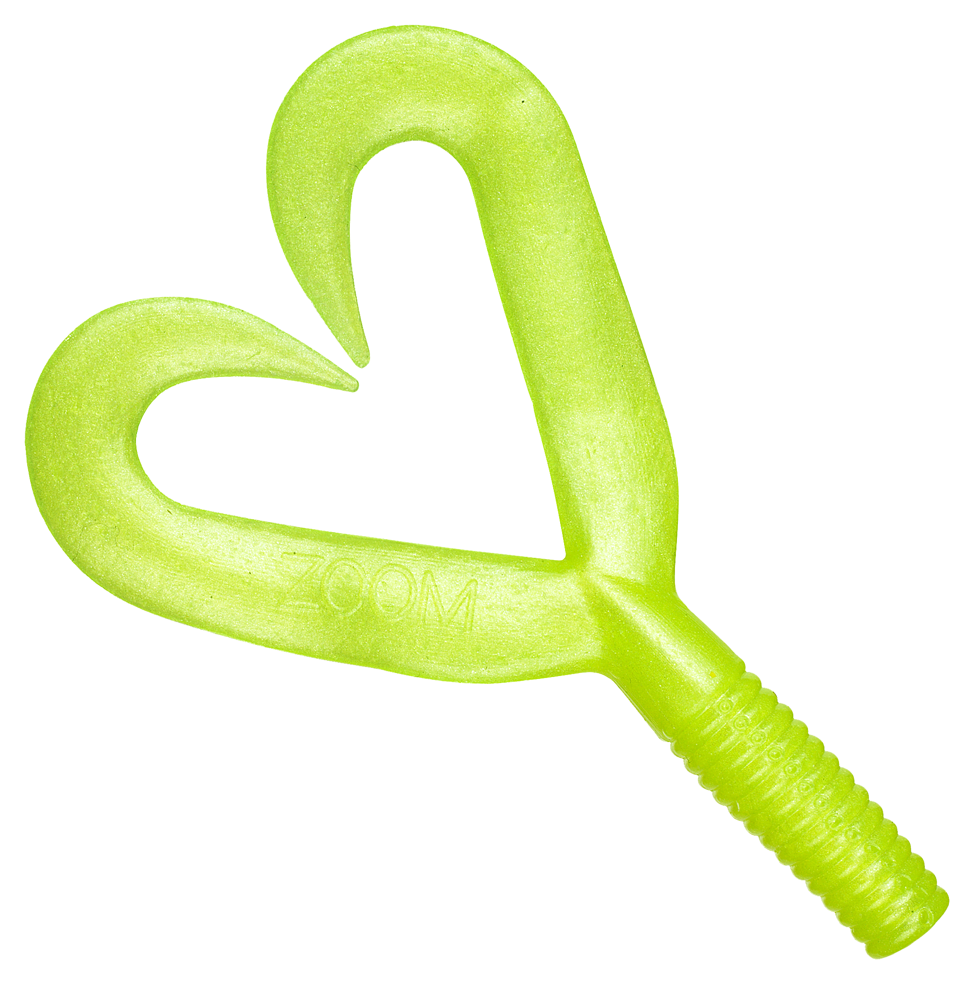 Zoom Creepy Crawler Twin Tail - Chartreuse/Pearl - 1417515 - Fishing Tackle Zooms proven line of soft plastics make great trai sku 1417515