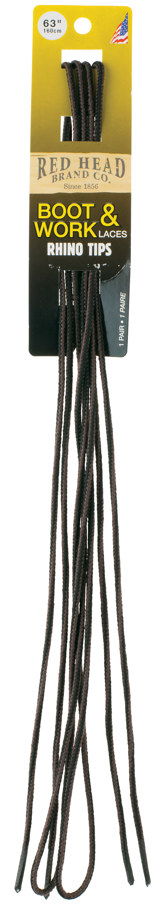 RedHead 63 Black/Brown Boot and Work Laces