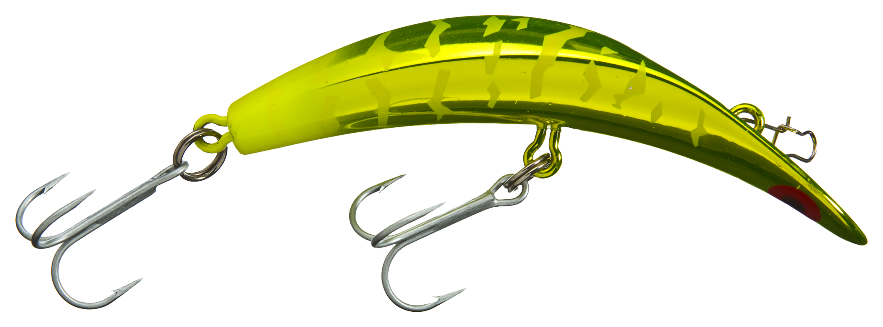 Luhr Jensen Rattling Kwikfish X - 5 - Fickle Pickle - 1440085 - Fishing Tackle UV Bright finish reflects more light and makes the sku 1440085