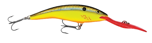 Image of Rapala Deep Tail Dancer - 3-1/2″ - 7/16 oz. - Bleeding Hot Olive