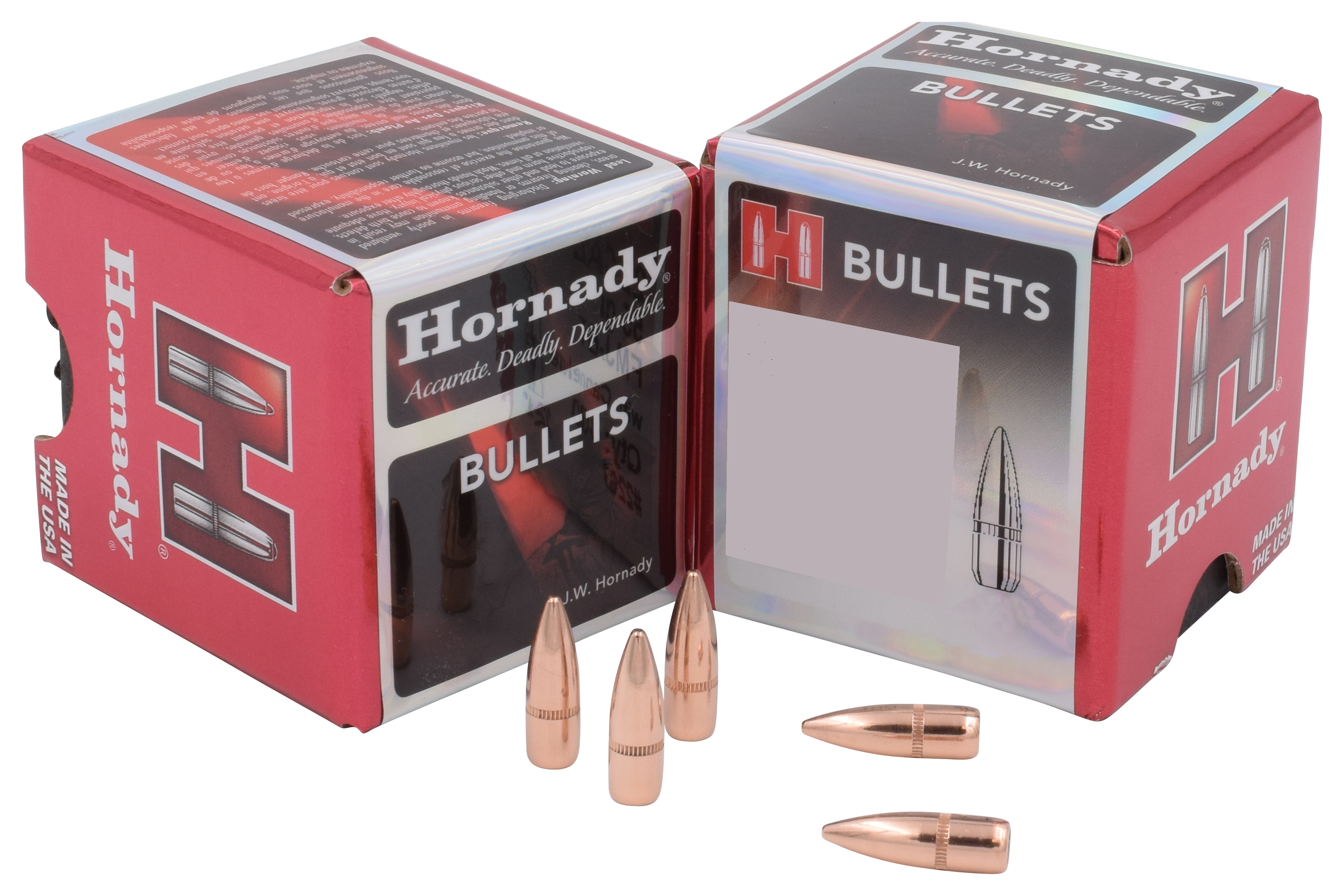 Image of Hornady FMJ Rifle Bullets - .22 Caliber - 55 Grain