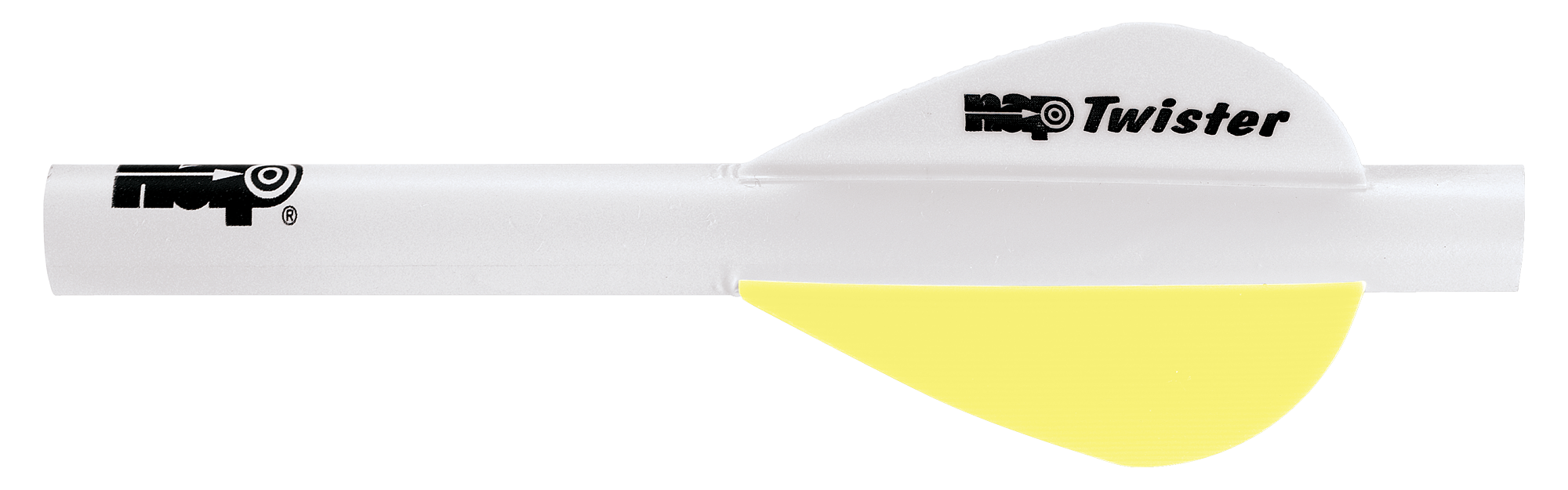 New Archery Products QuickFletch 2' Twister Vanes - Yellow - New Archery Products