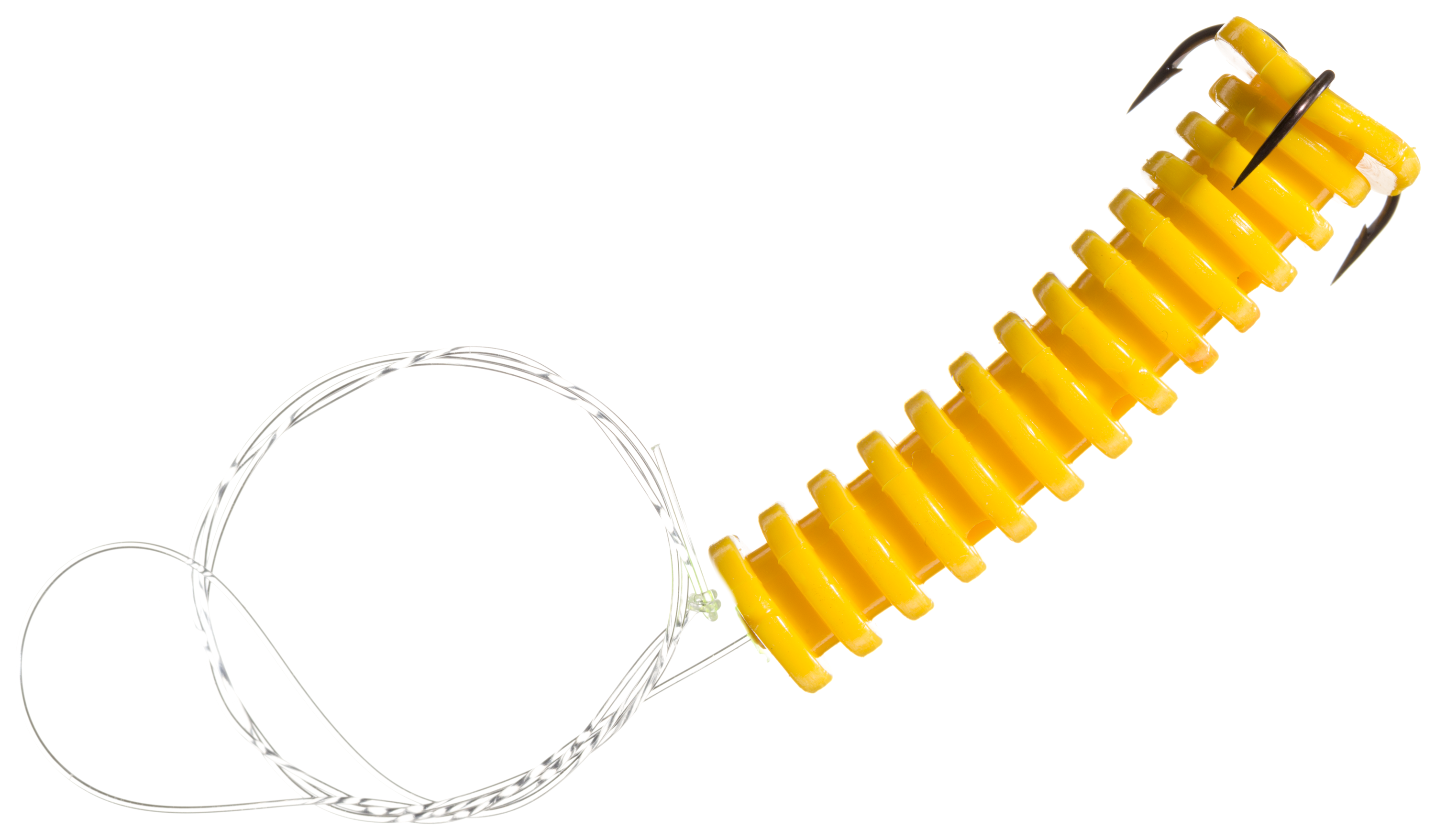 Catfish Charlie Dip Bait Worms - 12 Pack - Yellow