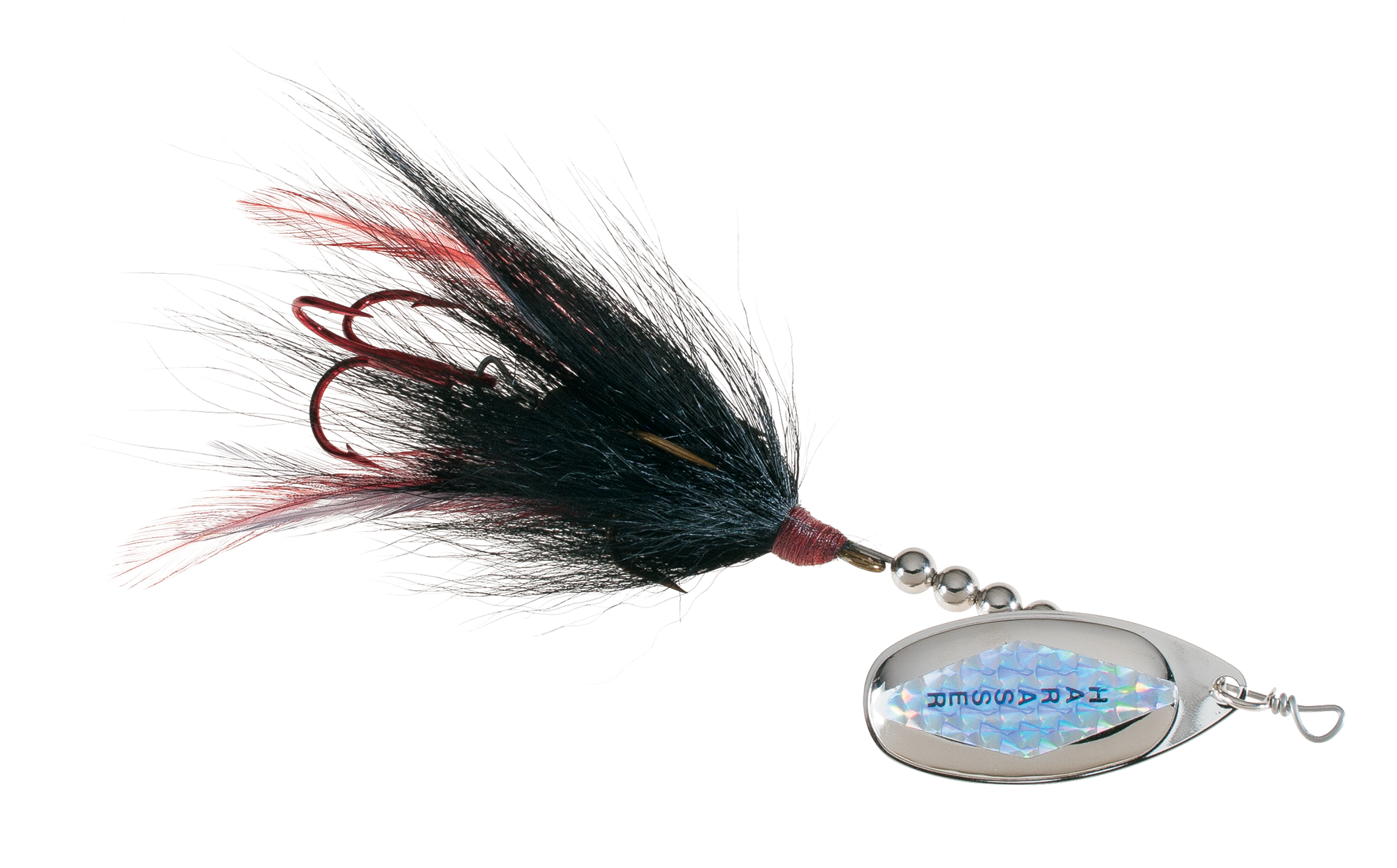 Image of Windel's Muskie Harasser Bucktail - 7″ - Black/Silver