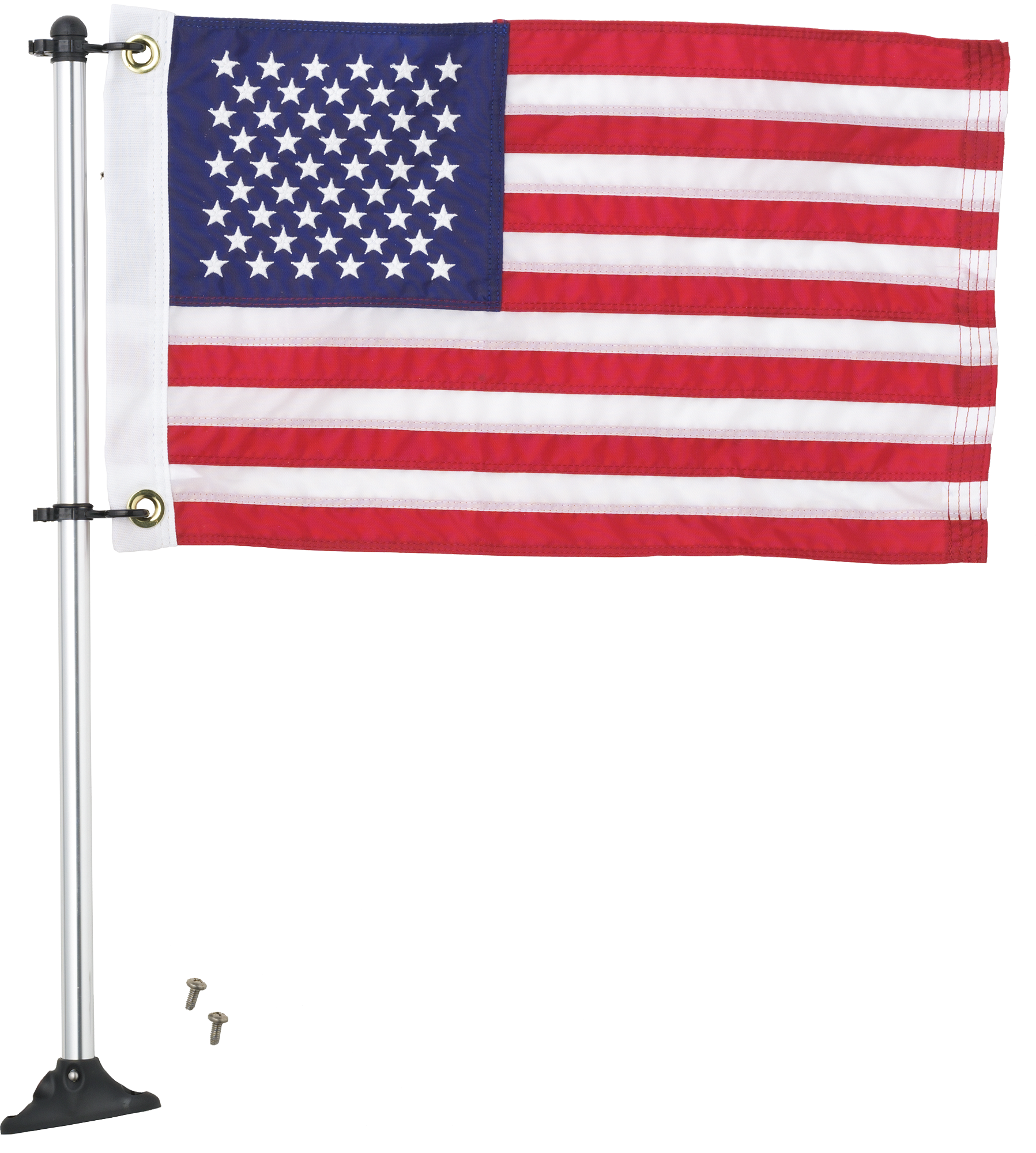 Taylor Made Pontoon Flag Pole Socket with U.S. Flag