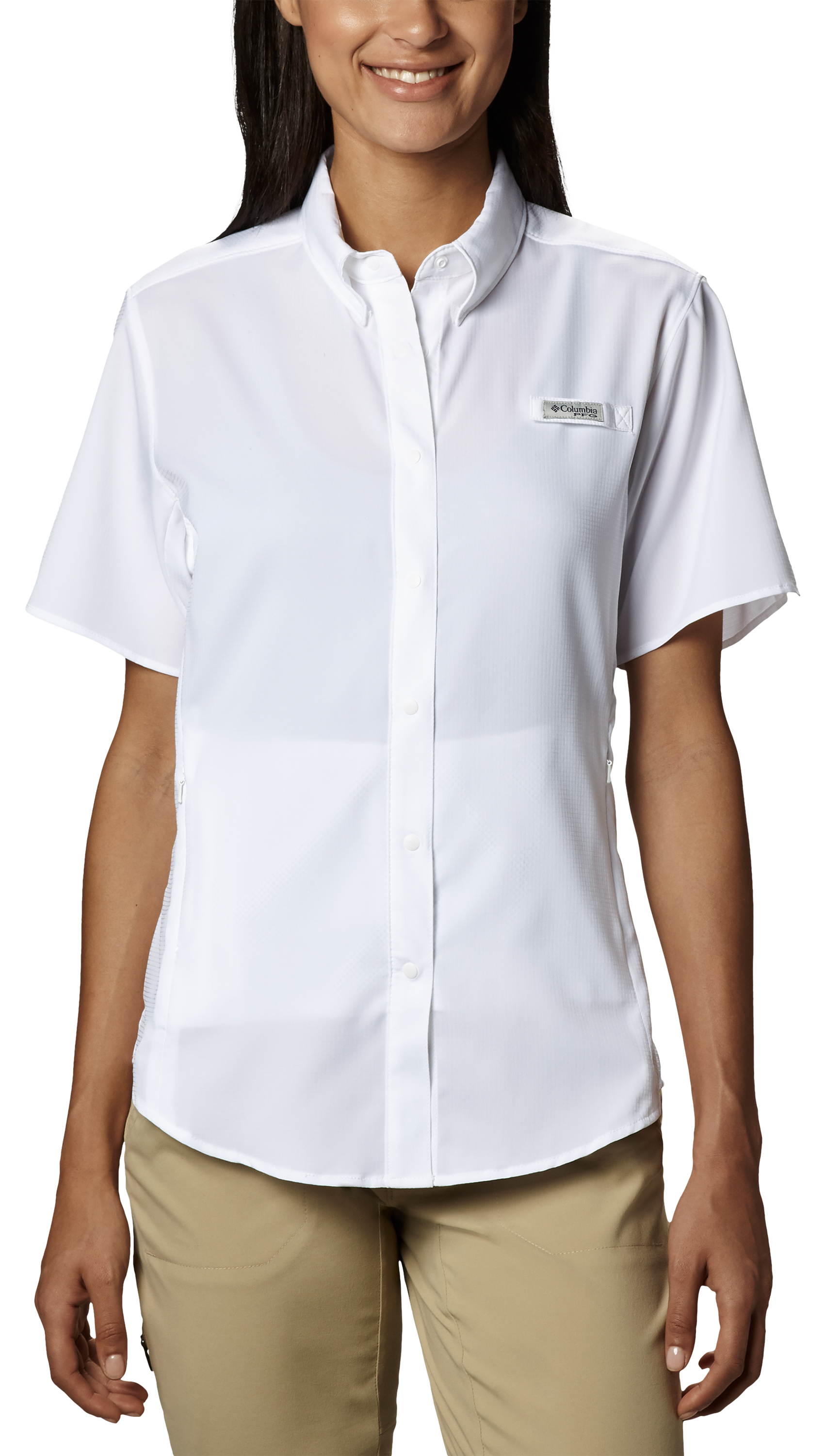 Columbia PFG Tamiami II Short-Sleeve Shirt for Ladies - White - XL
