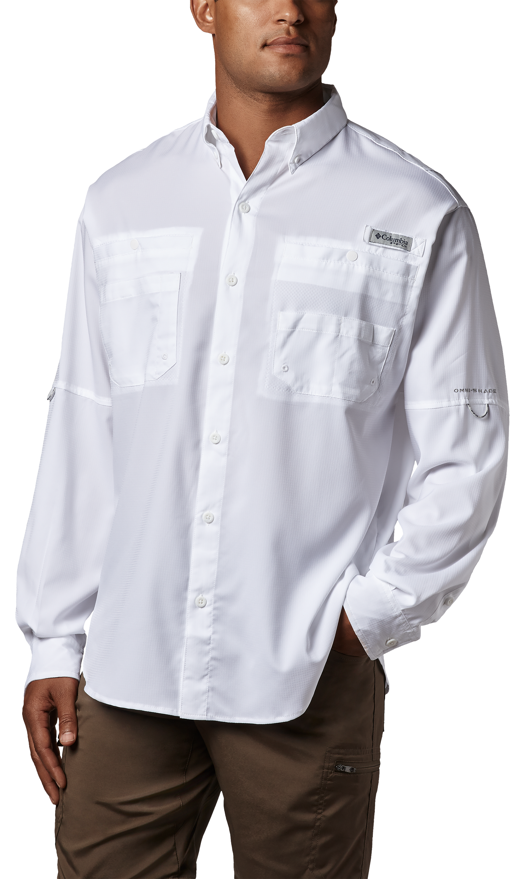 Columbia Tamiami II Long-Sleeve Shirt for Men - White - 2XL
