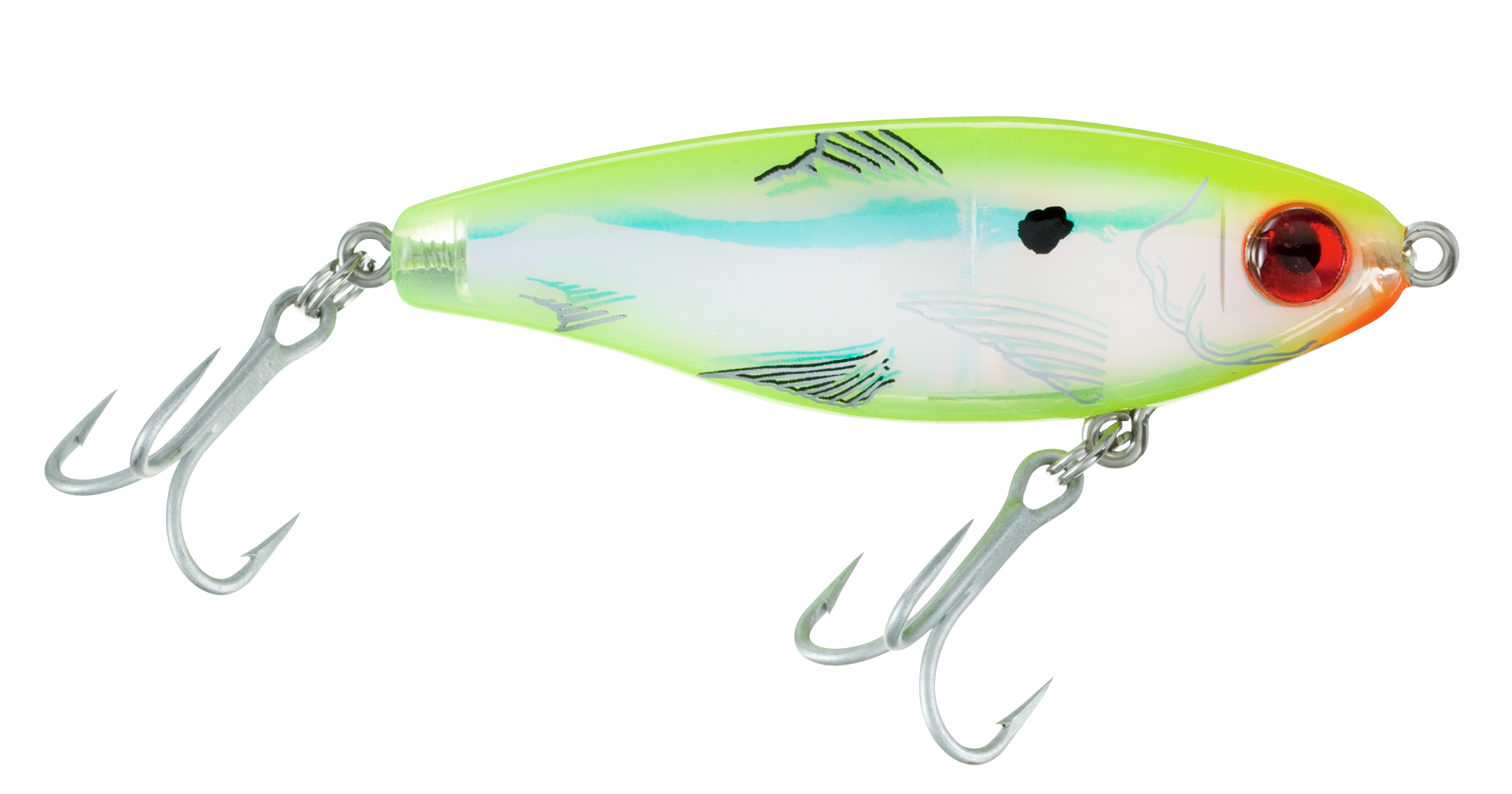 Image of MirrOlure MirrOdine Suspending Twitchbait - 3-1/8″ - Chartreuse Back Belly