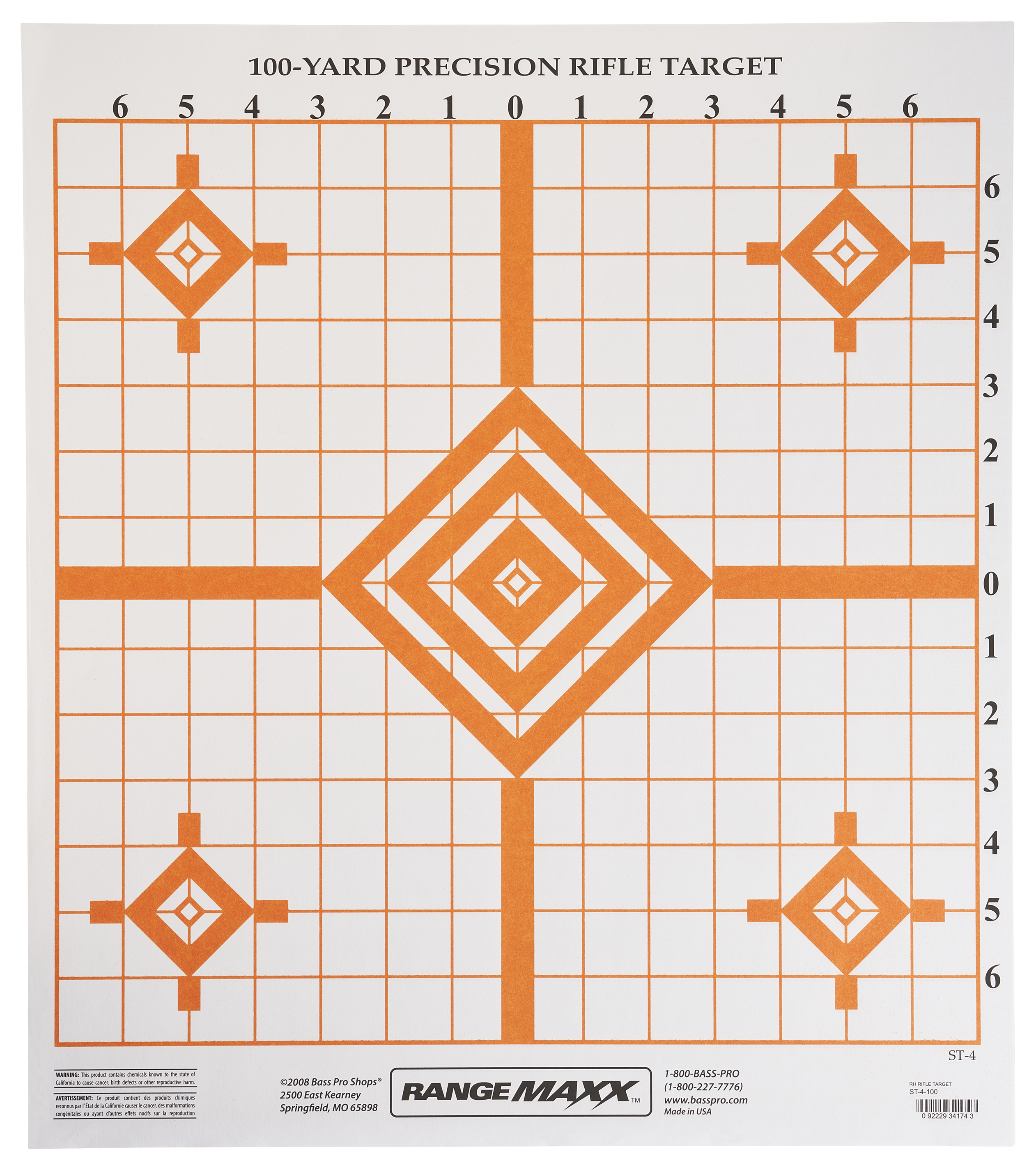 RangeMaxx Rifle Target - 25 Pack - RangeMaxx