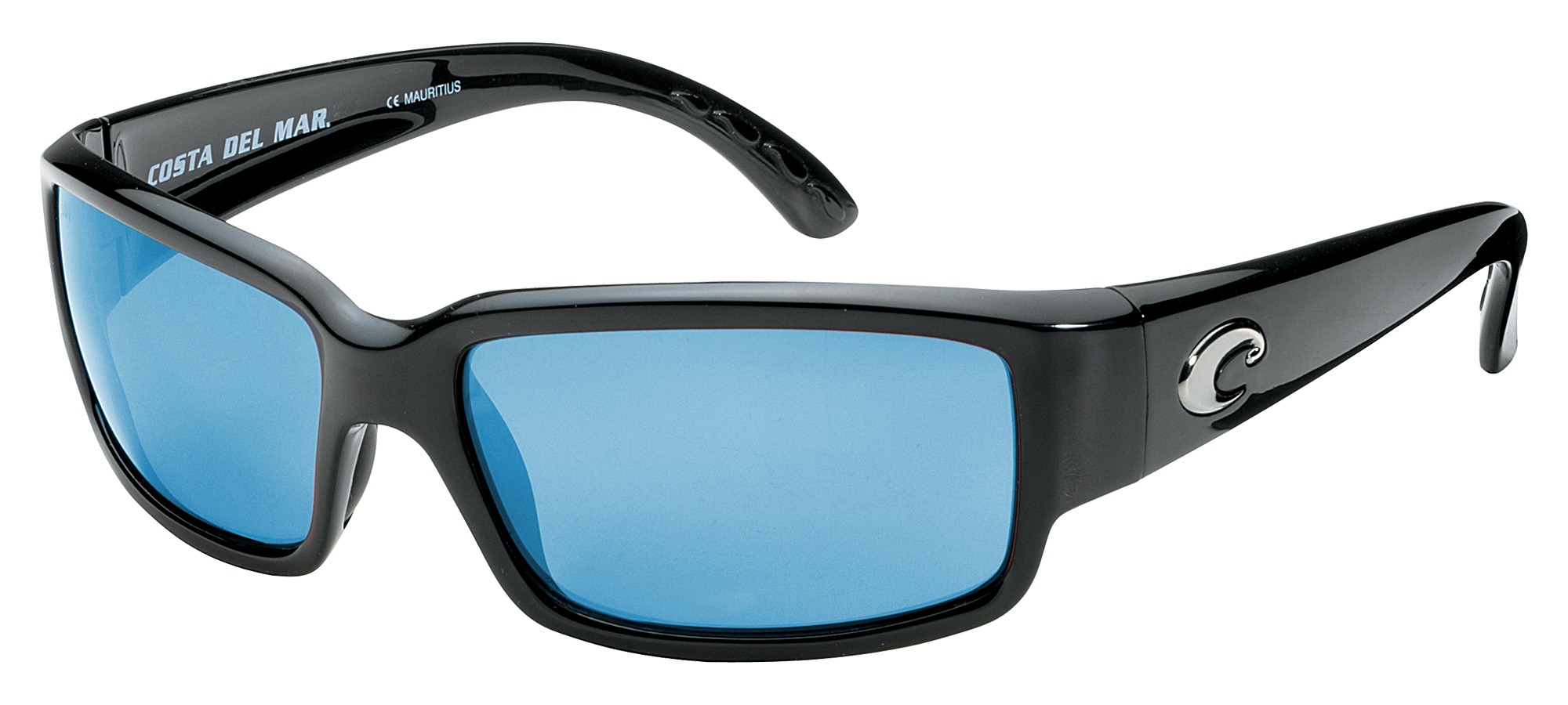 Costa Del Mar Caballito 580G Mirror Polarized Sunglasses - Shiny Black/Blue