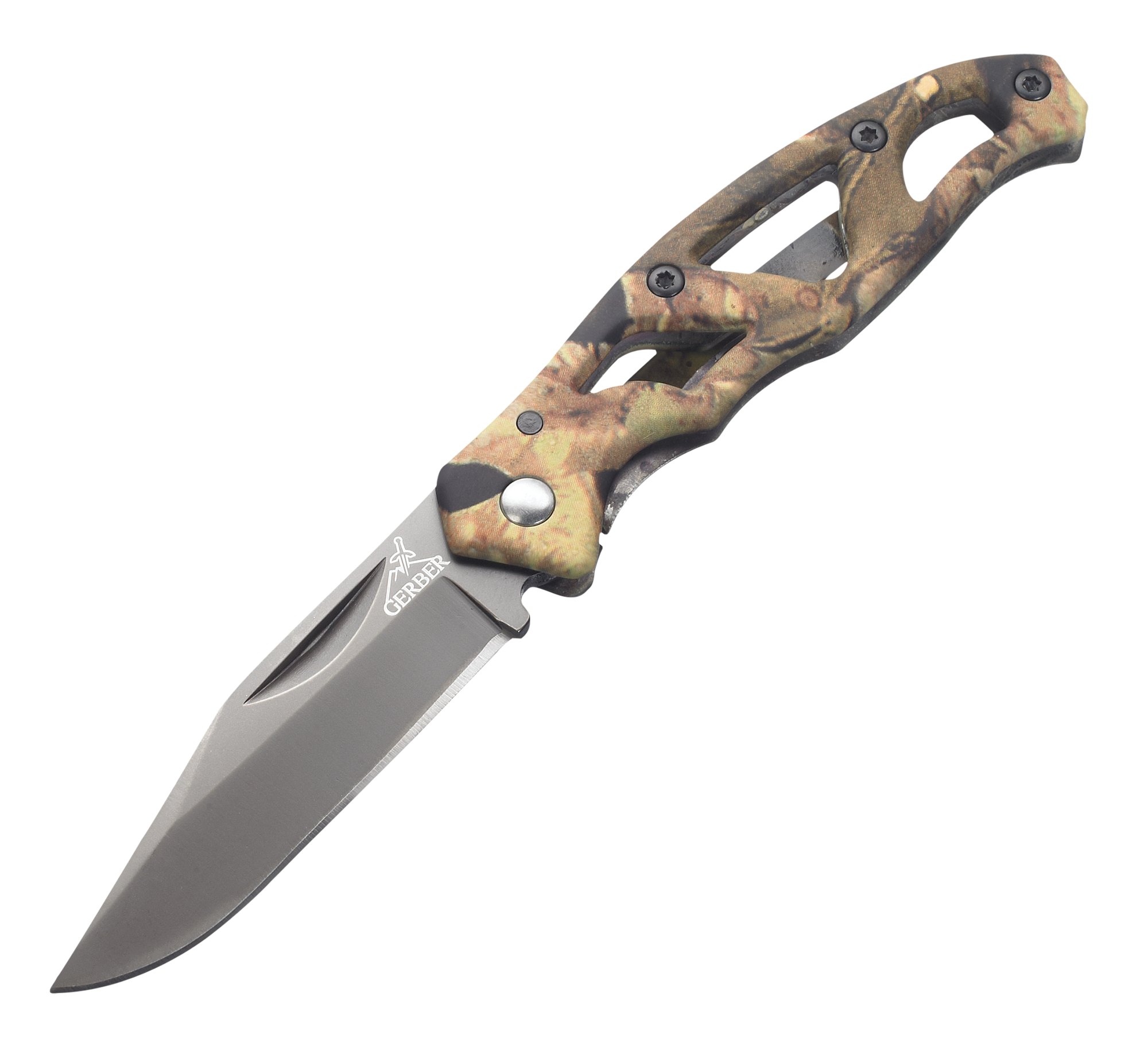 Gerber Paraframe Mini Camo Folding Blade Knife - Gerber