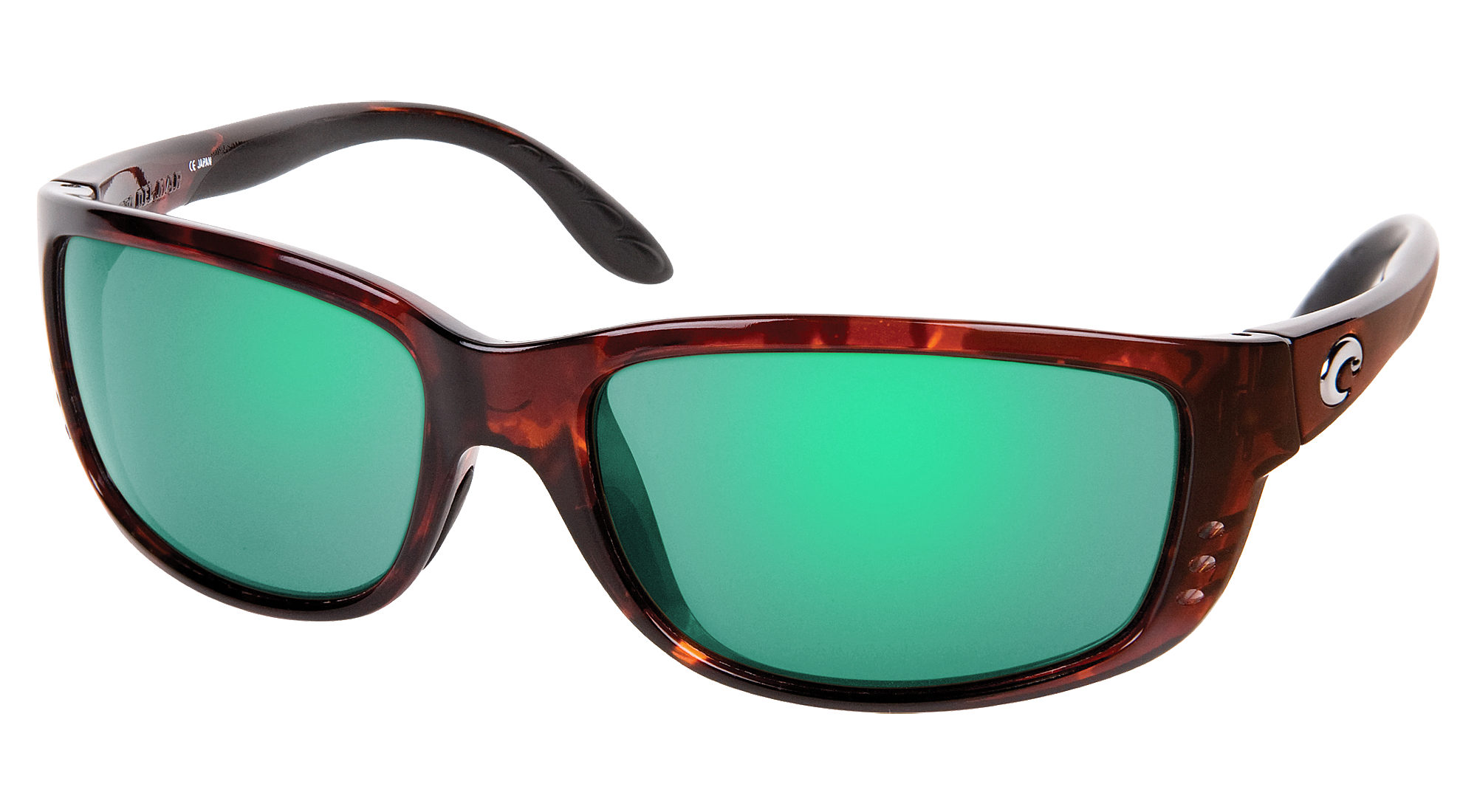Costa Del Mar Zane 580G Polarized Sunglasses - Tortoise/Green Mirror