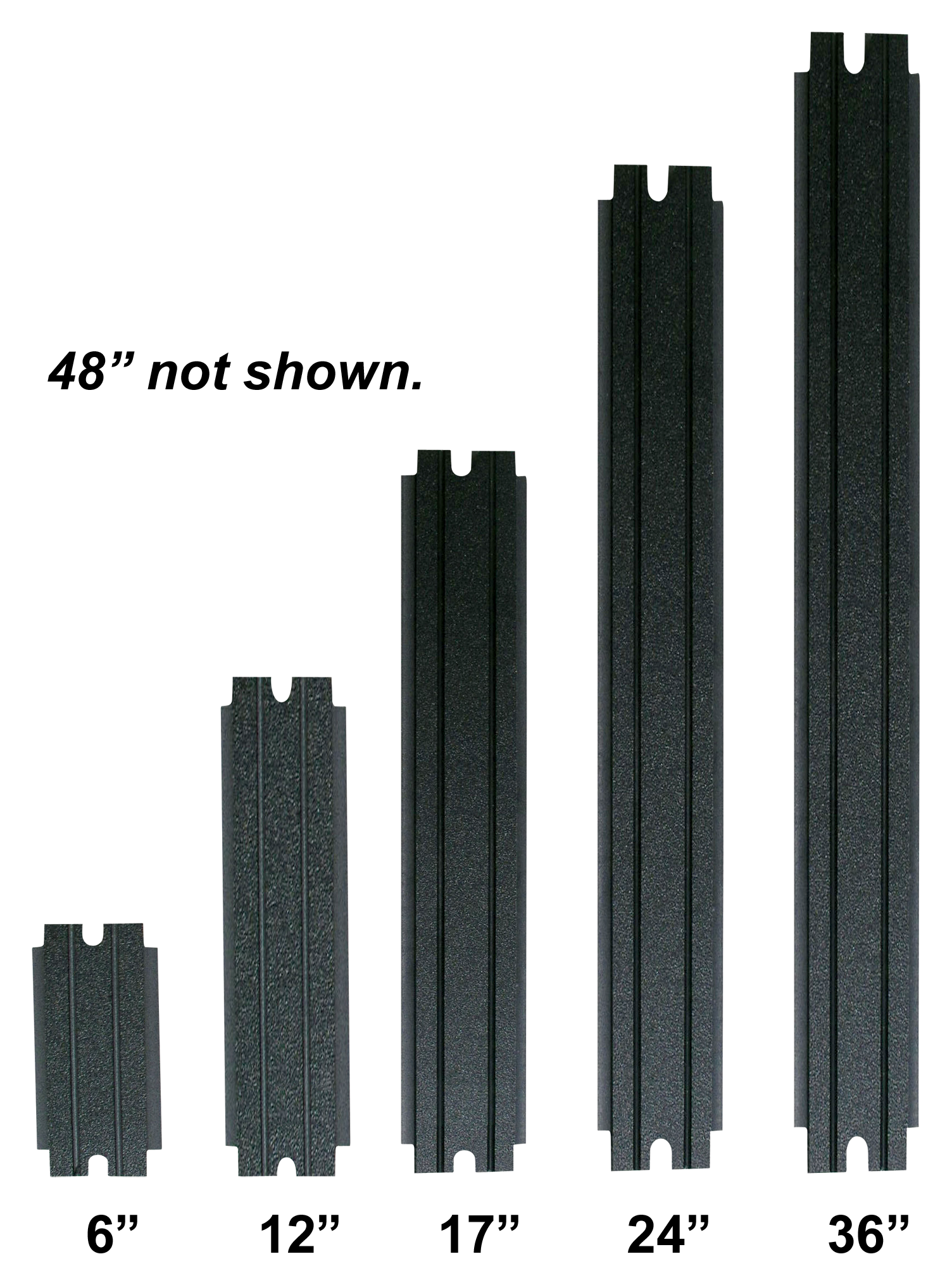 Berts Custom Tackle Step Pad Inserts for Track Systems - Black - 17