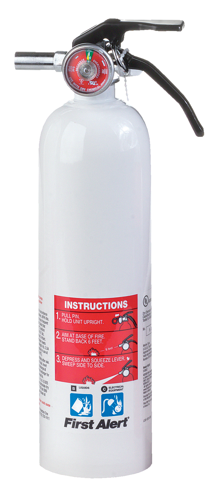 First Alert Rechargeable Recreation Fire Extinguisher - 5-B:C