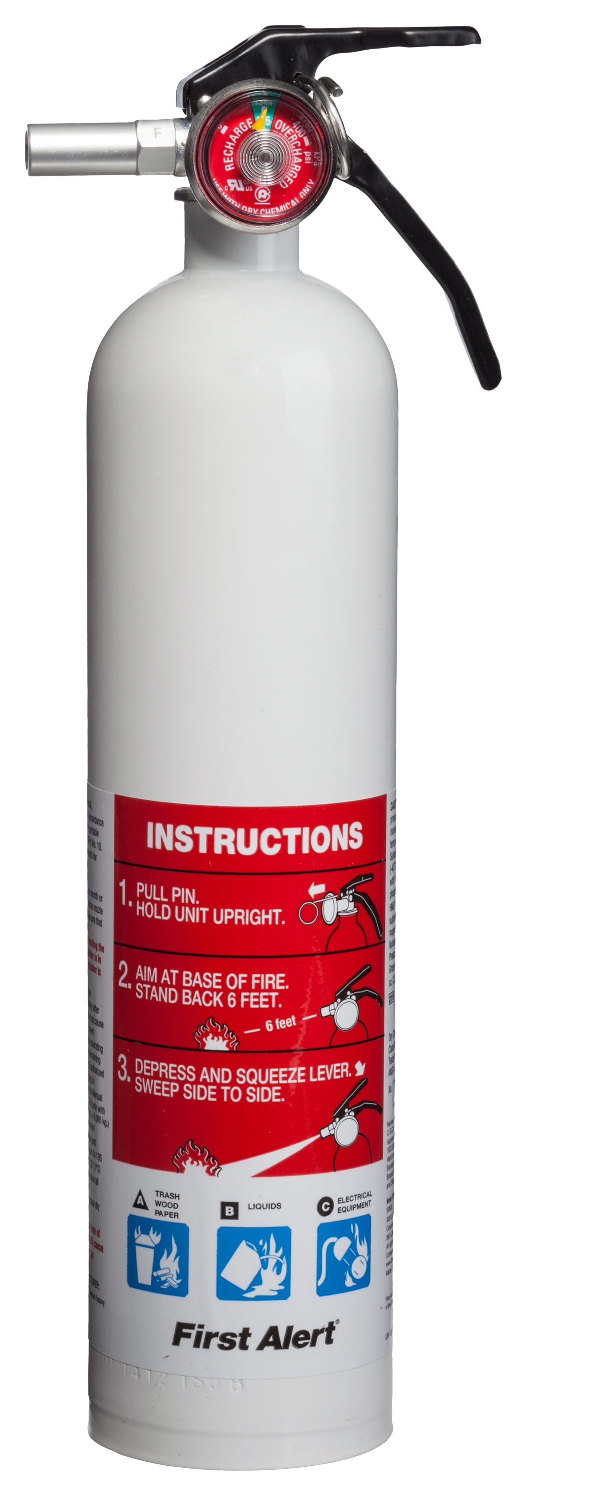 First Alert 1-A:10-B:C Rechargeable Marine Fire Extinguisher