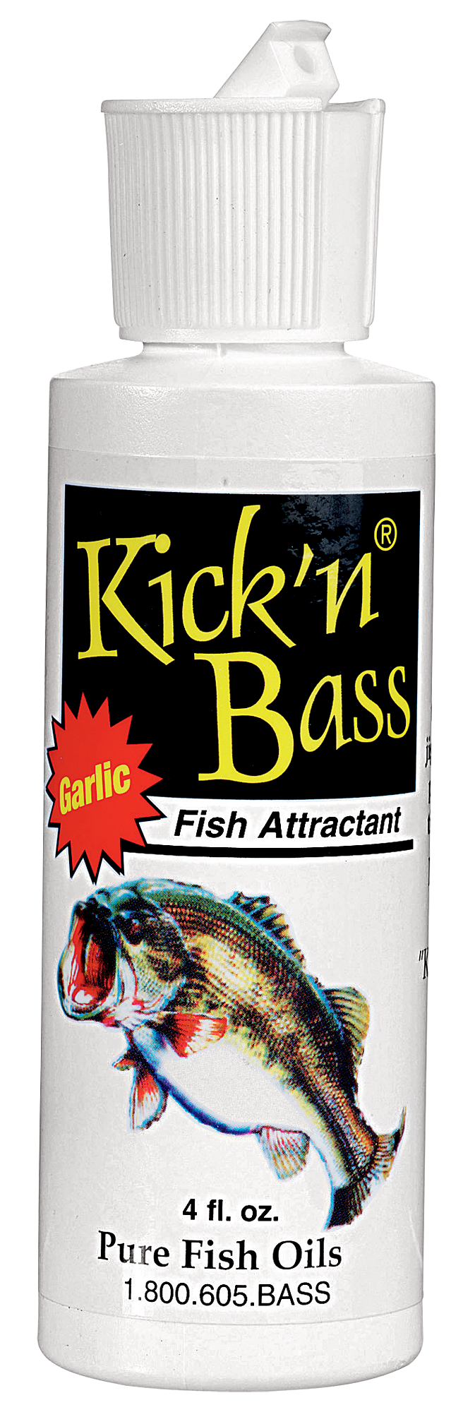 Kickn Bass Scent Fish Attractant - Garlic - 4 oz.