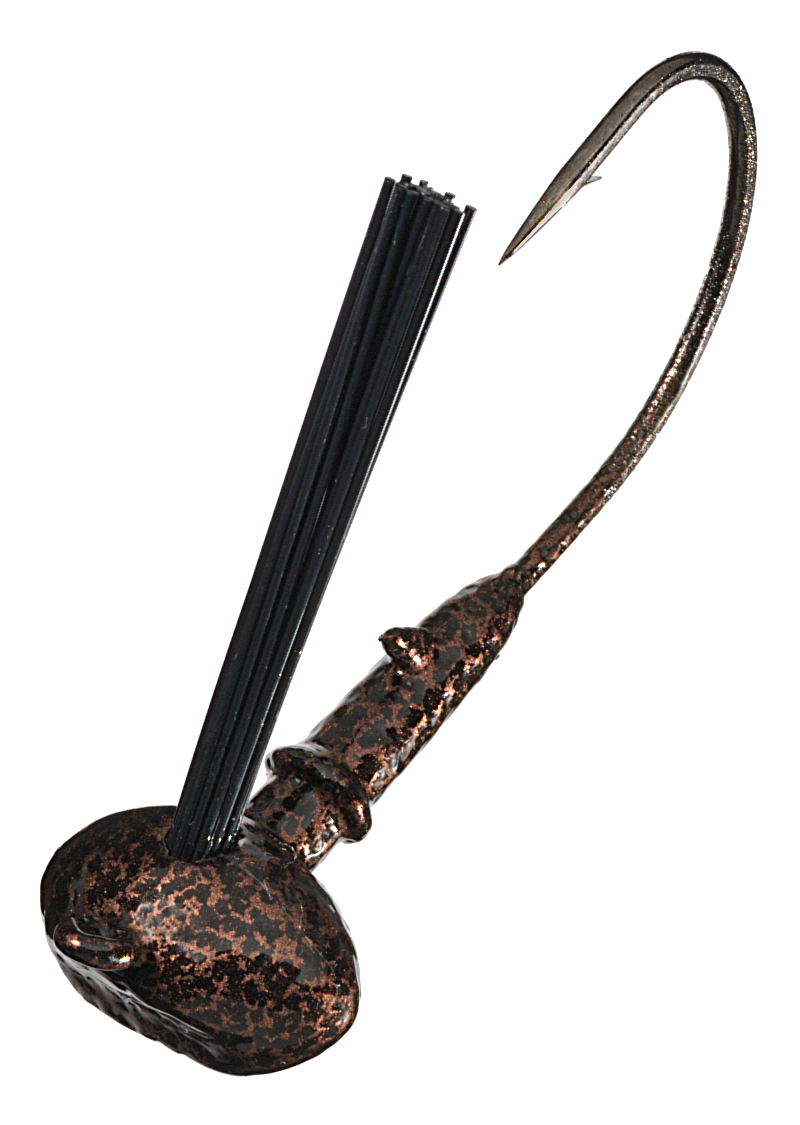 Jewel Bait Heavy Cover Football Jigheads - Black/Copper - 1/2 oz.