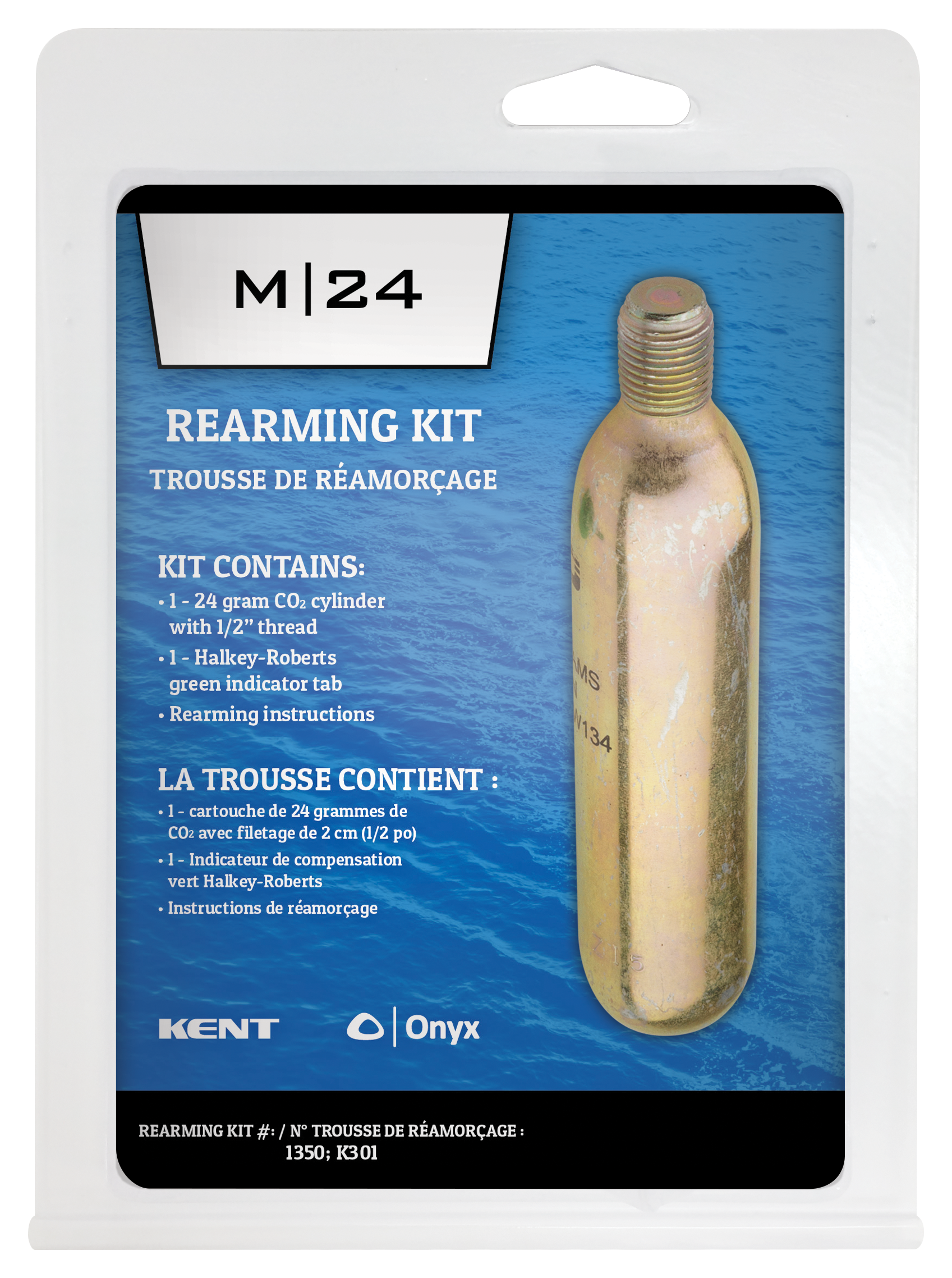 Onyx M24 24-Gram Manual Inflatable Life Vest Rearming Kit