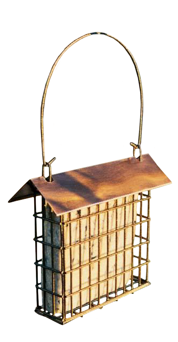 WoodLink Coppertop Hanging Suet Cage Bird Feeder