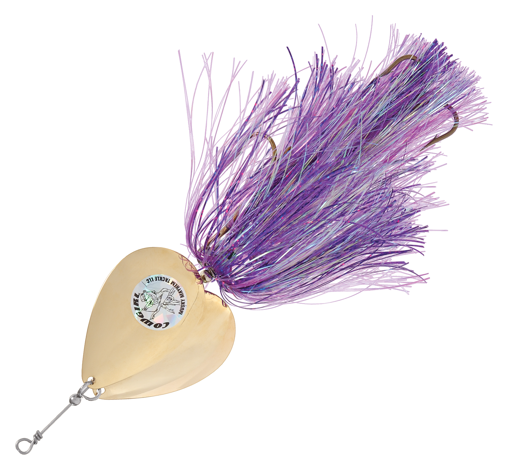 Musky Mayhem Tackle Double Cowgirl - Purple/Gold