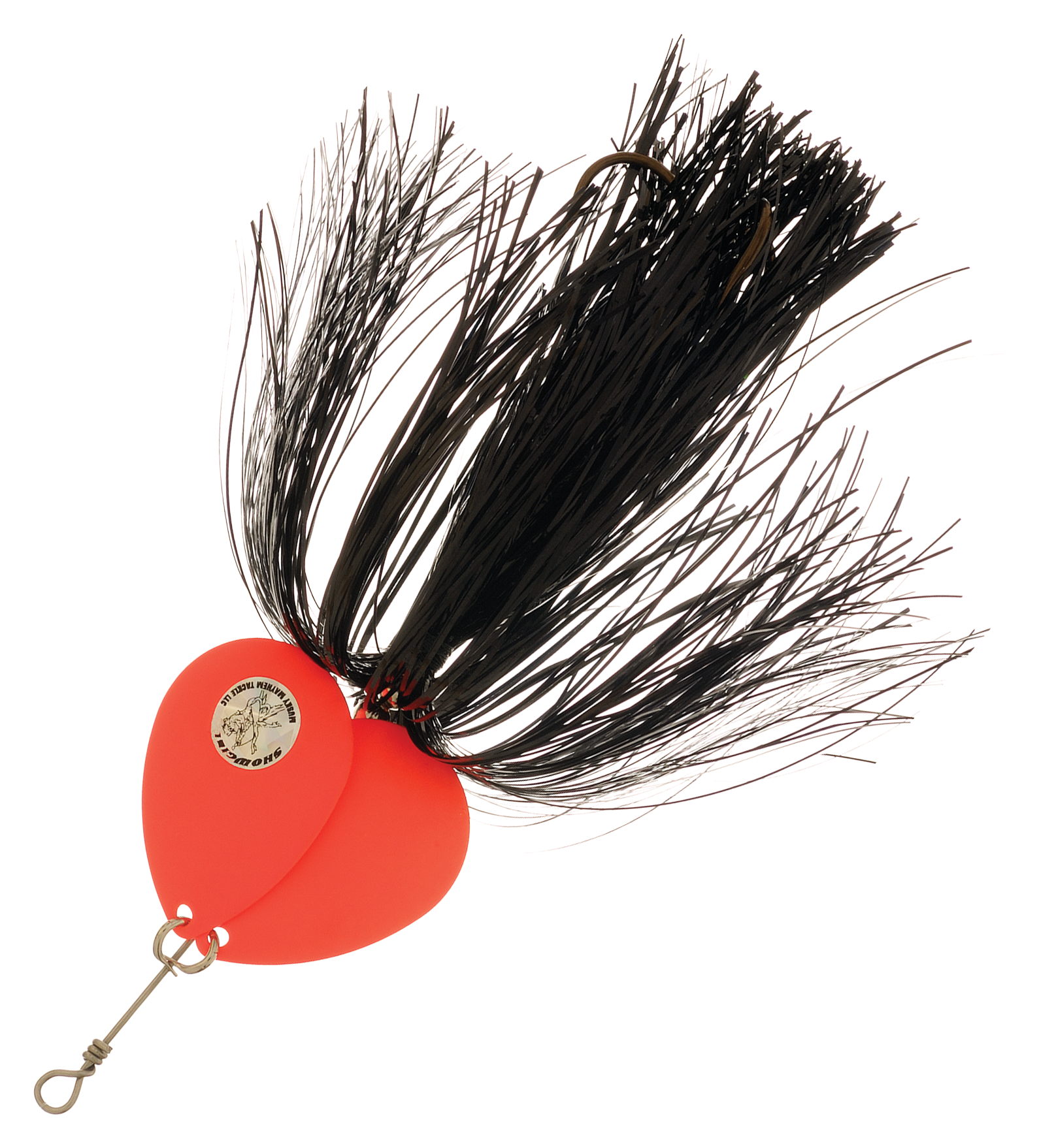 Musky Mayhem Tackle Double Showgirl Spinner - 7-1/2 - Black/Orange