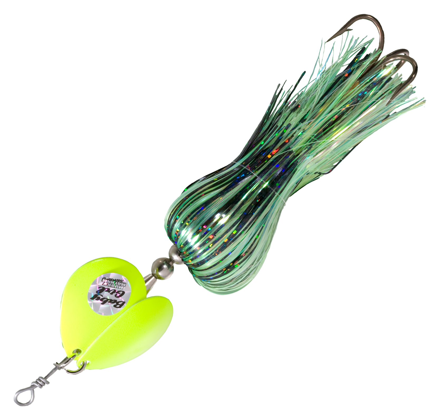 Musky Mayhem Baby Girl Spinner - 7 - Black Chartreuse/Chartreuse