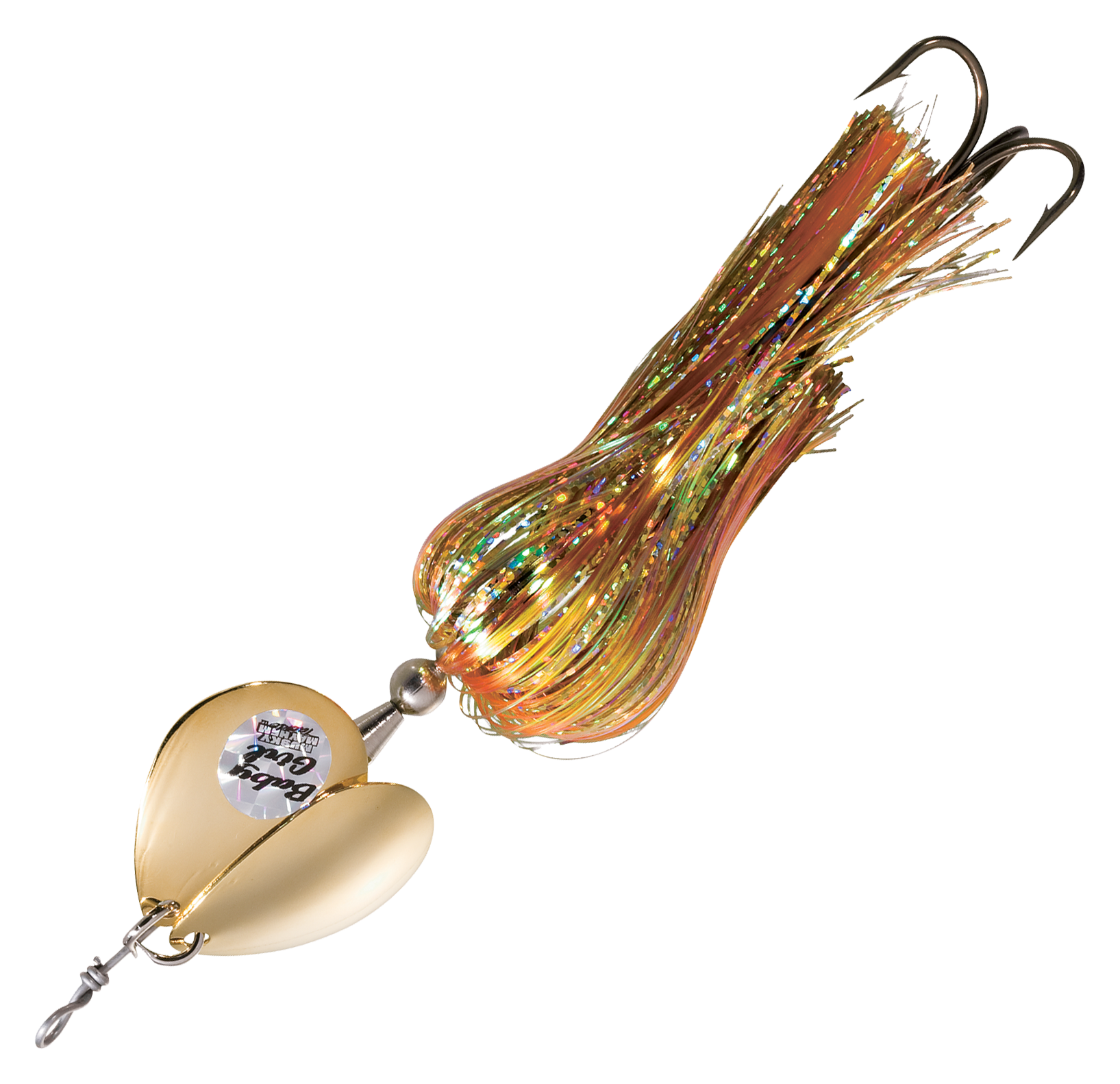Musky Mayhem Baby Girl Spinner - 7 - Gold Orange/Gold