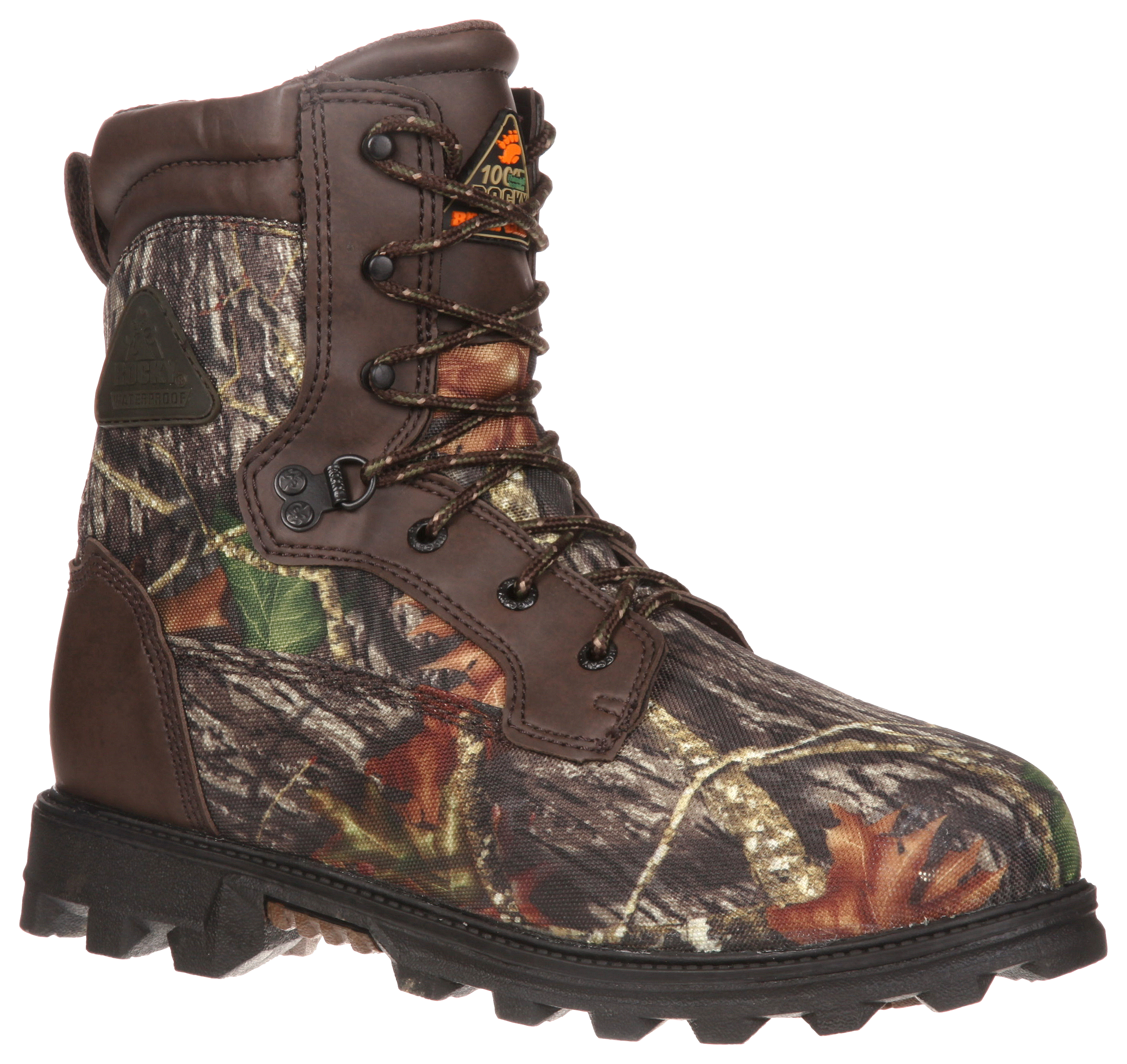 Image of Rocky BearClaw Insulated Waterproof Hunting Boots for Kids - Mossy Oak Break-Up - 4 Kids