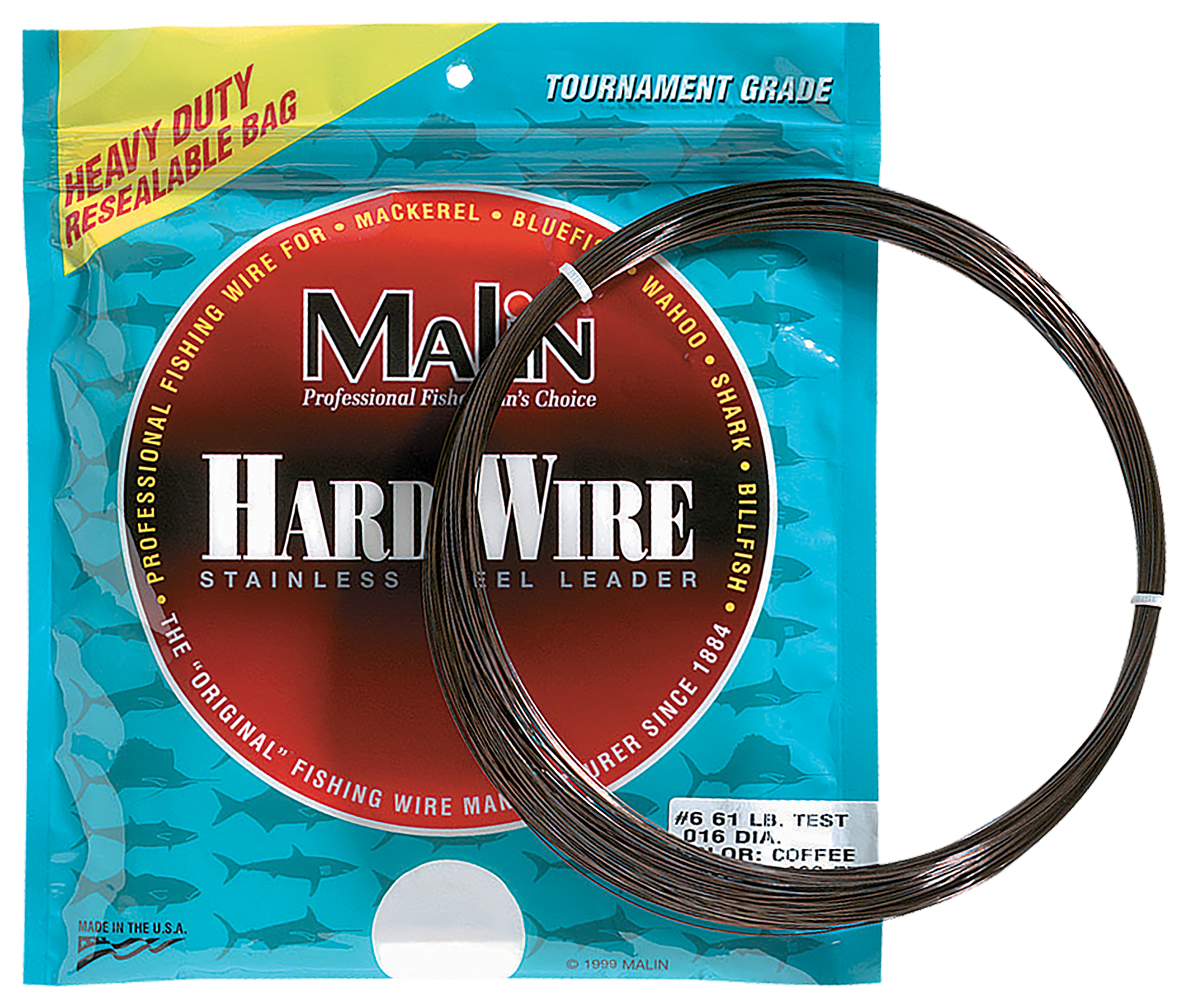 Malin Stainless Steel Leader Wire - 42 Feet - 108 lb. Test - #9