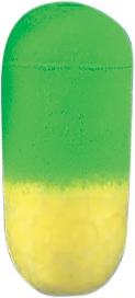 Bass Pro Shops XPS Live Bait Floater - 5/16? x 11/16? - Chartreuse/Lime
