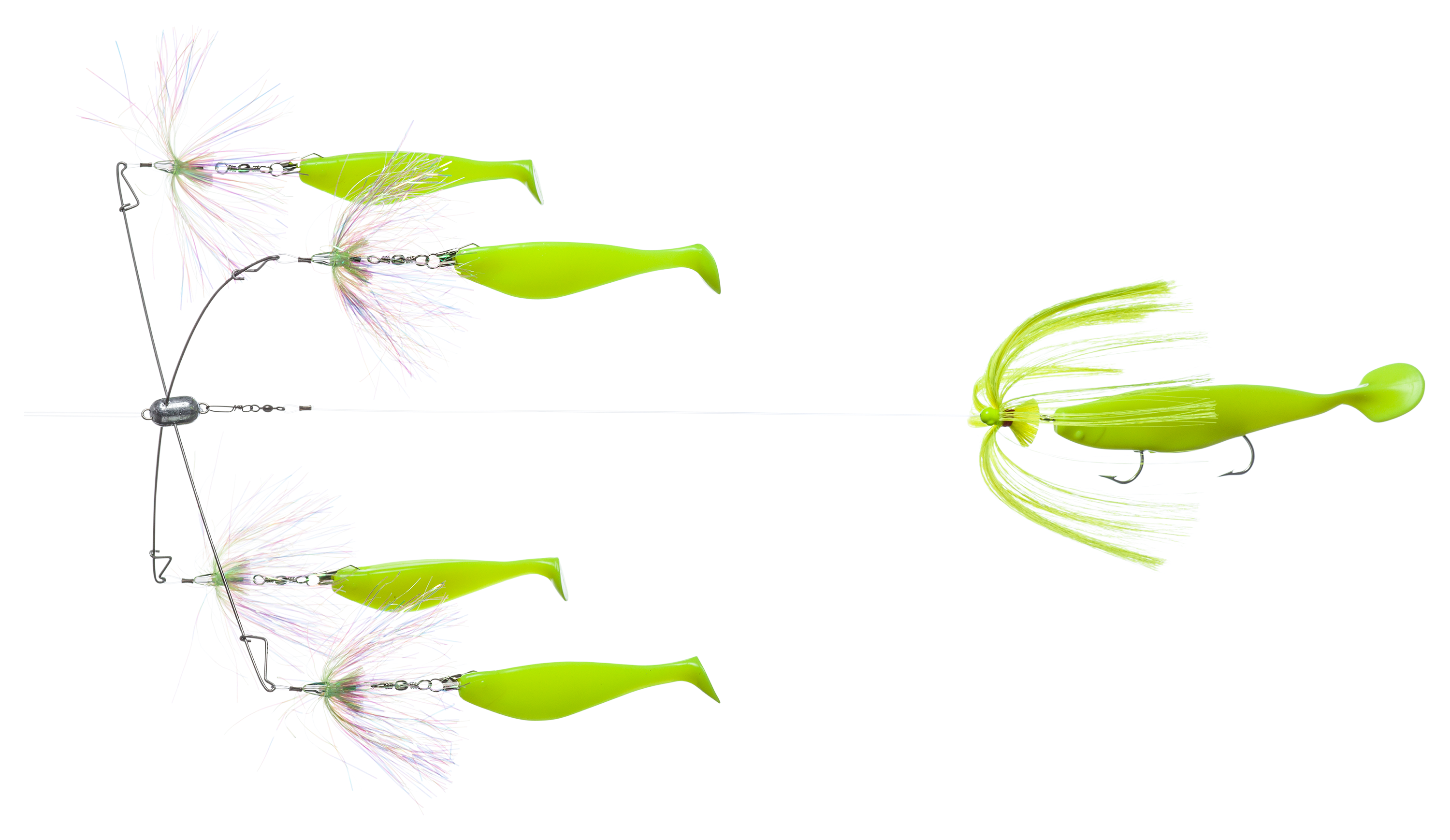 Blue Water Candy Blue Water Candy Striperbrella Rig - 1/2 oz. - Chartreuse - $48.99 at Cabela's Program