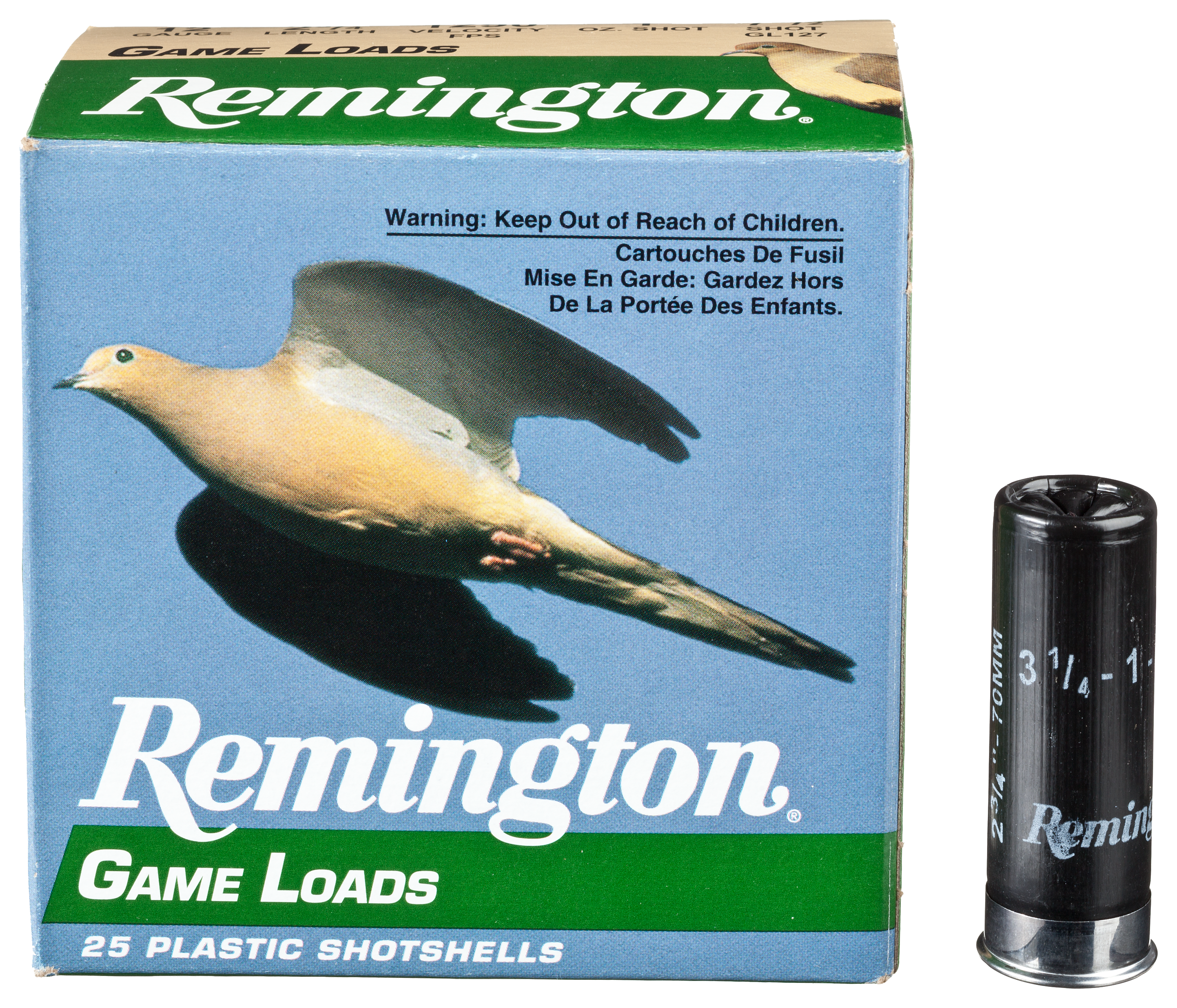 Remington Game Load Shotshells - 12 Gauge - 1 oz. - 7.5 shot - 250 Rounds - Remington