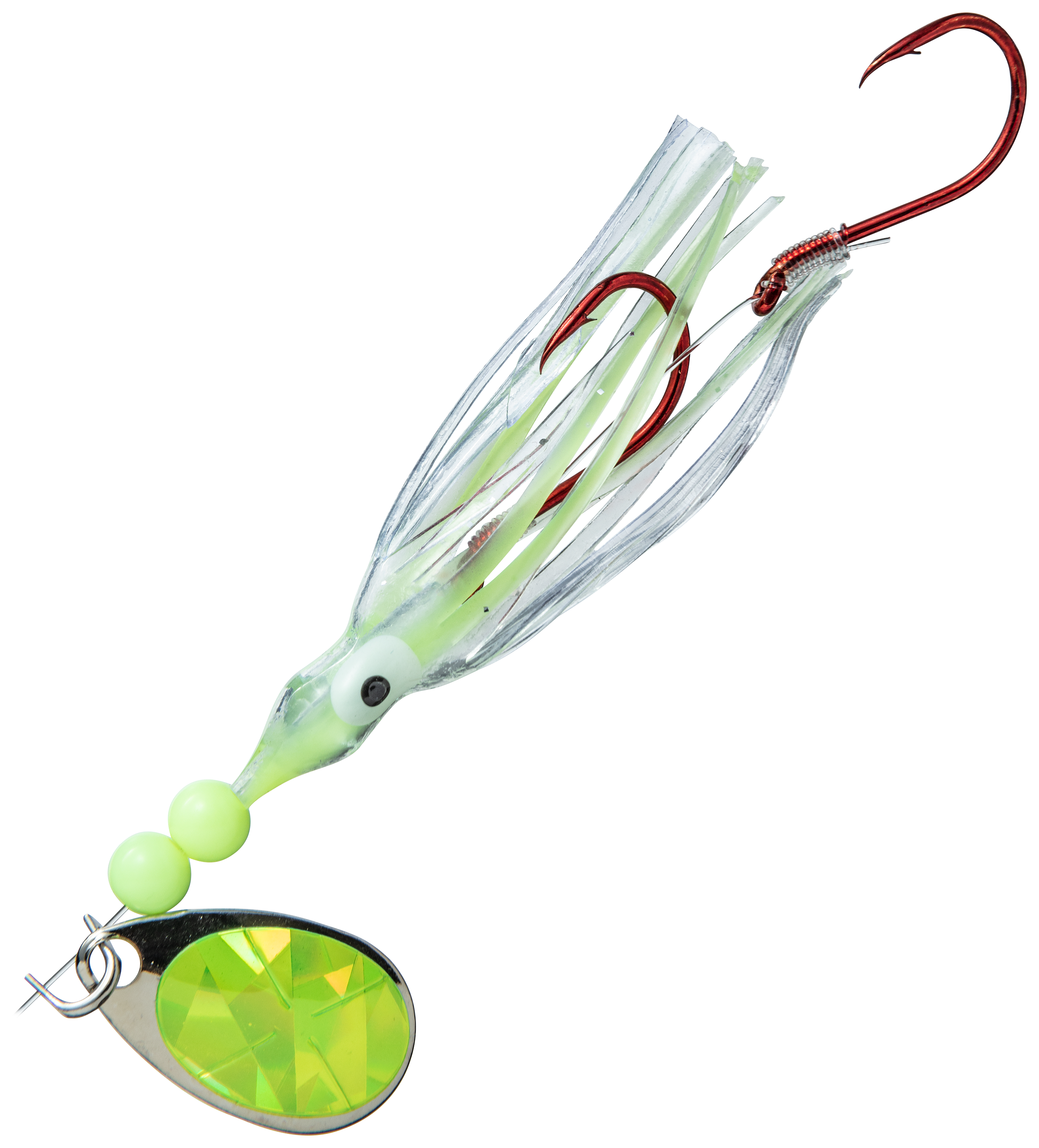 Image of Rocky Mountain Tackle Super Squid Rig - 1-1/2″ - UV Chartreuse