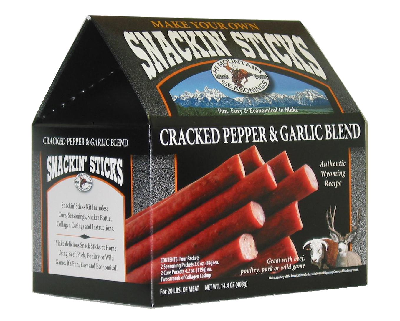 Hi Mountain Cracked Pepper N Garlic Snackin Sticks Blend