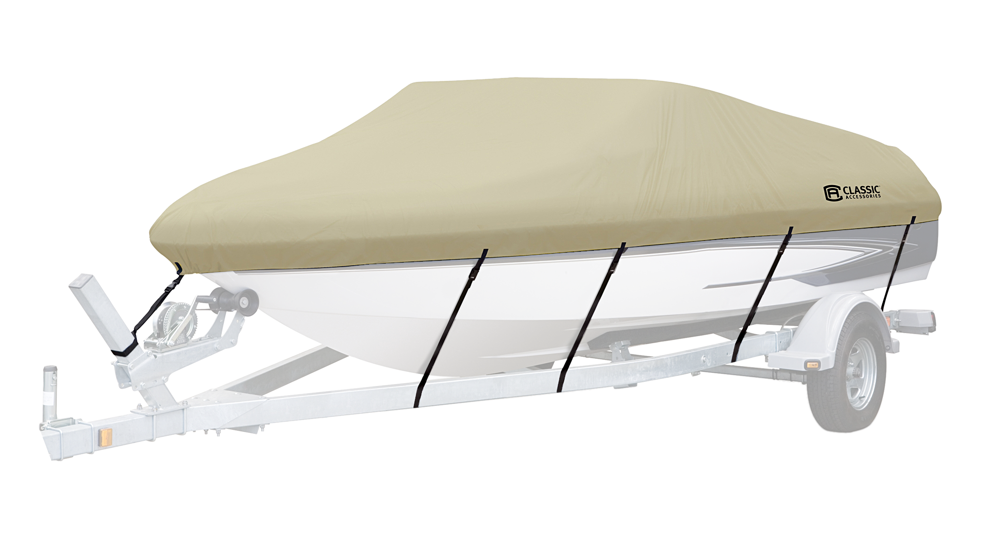 Image of Classic Accessories DryGuard Waterproof Boat Cover - 14' to 16' - 79' Beam Width