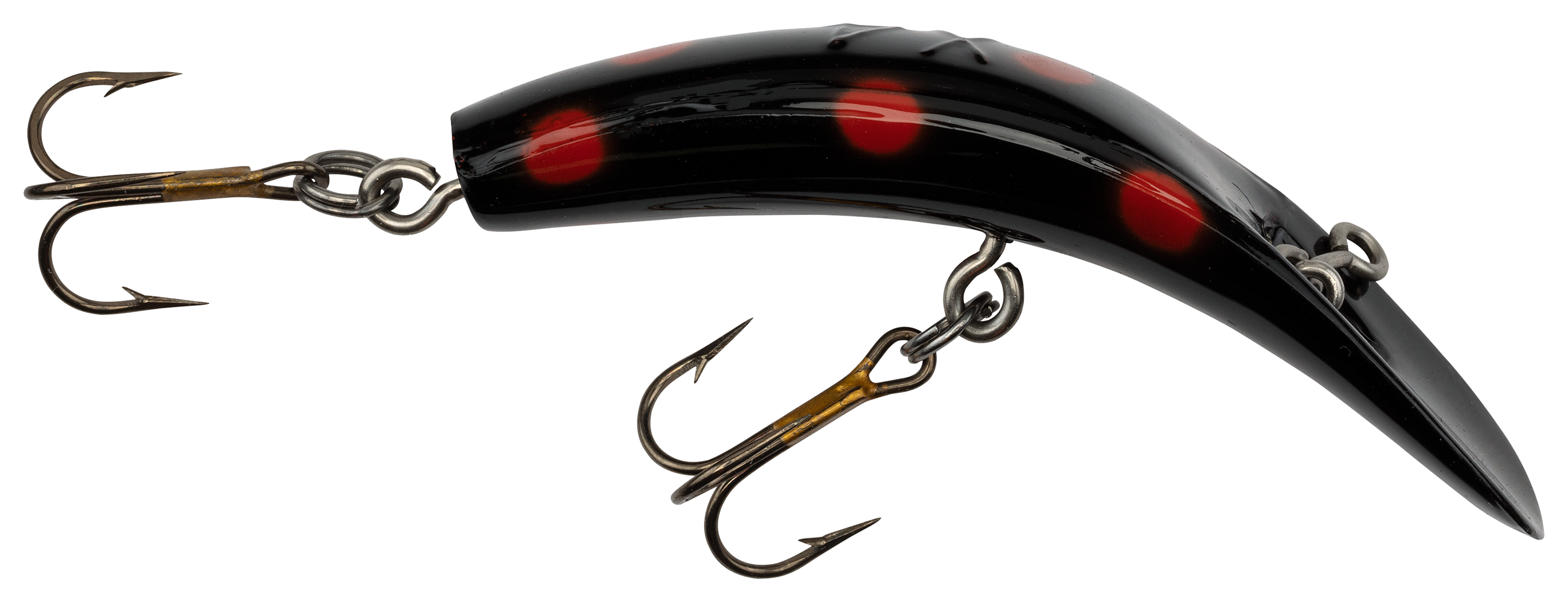 Image of Yakima Bait Flatfish - 3-1/4″ - Black/Orange Spot