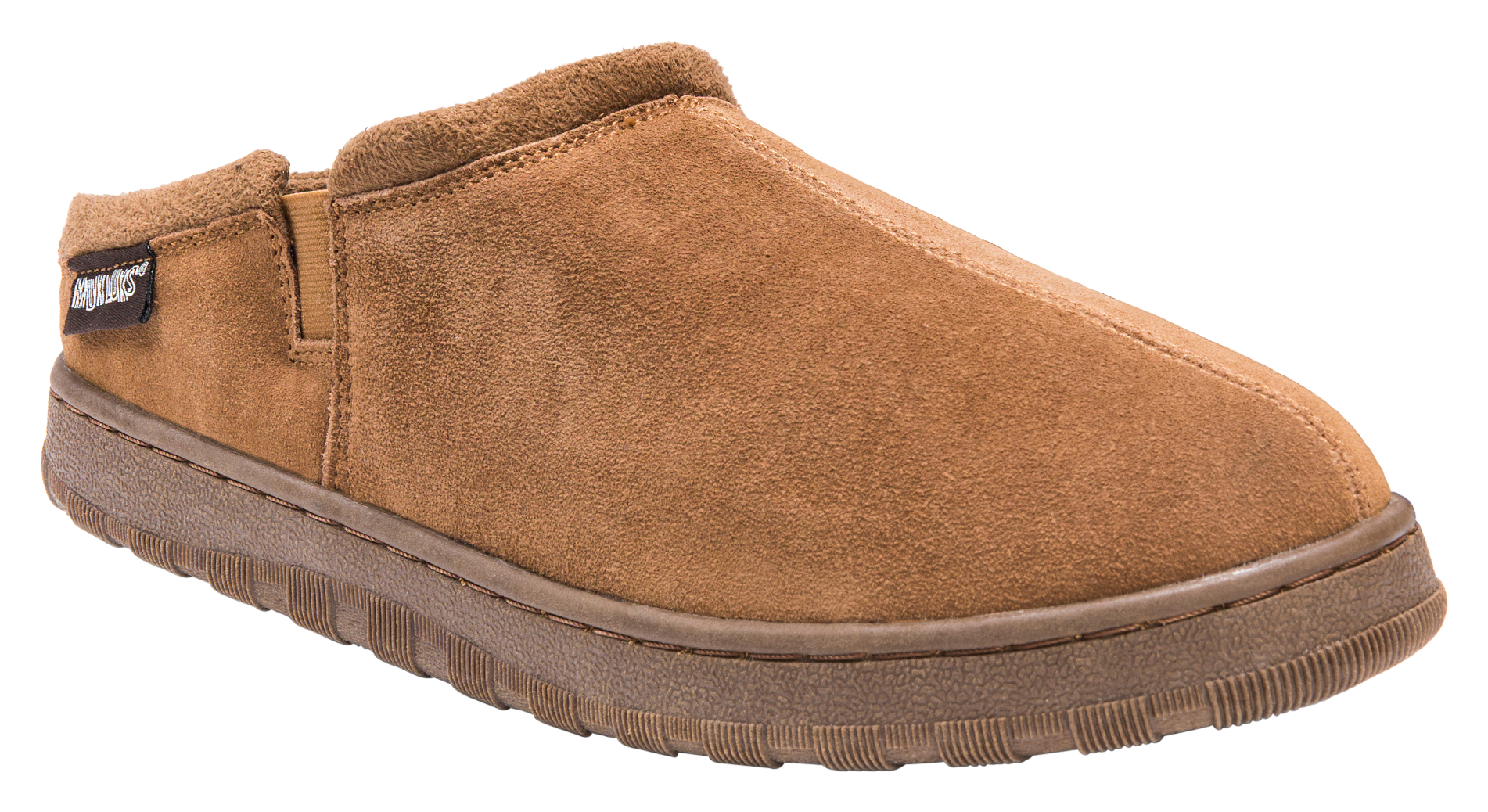 Muk Luks Matt Printed Berber Suede Clogs for Men - Tan - 11D