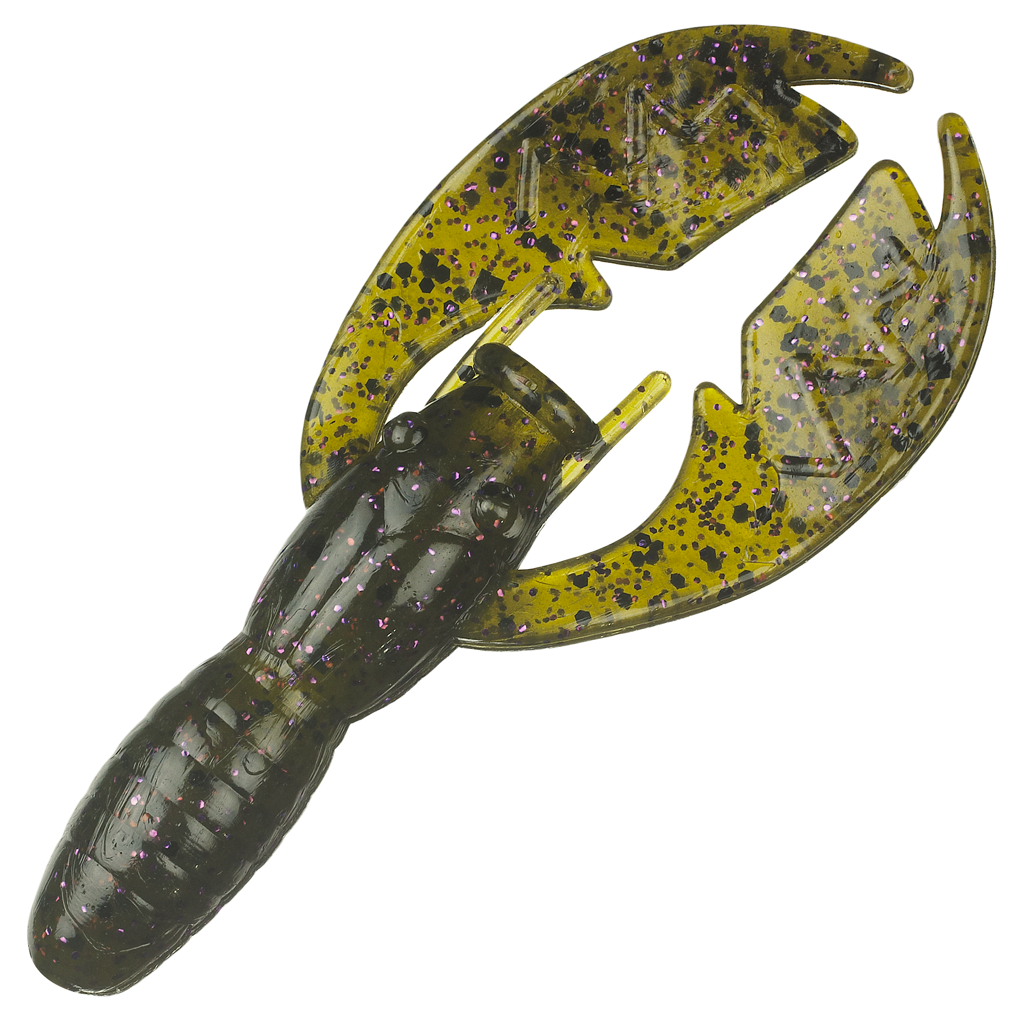 NetBait Tiny Paca Craws - 3 - Green Pumpkin Purple Flake