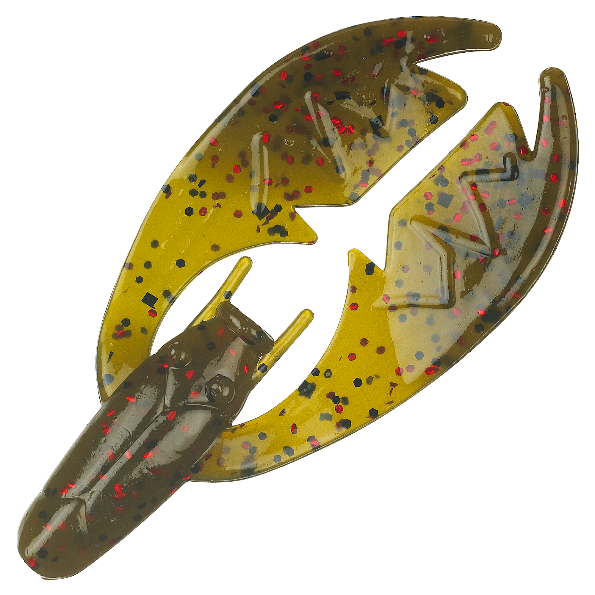 NetBait Paca Chunk Senior Soft Baits - Green Pumpkin Red Flake