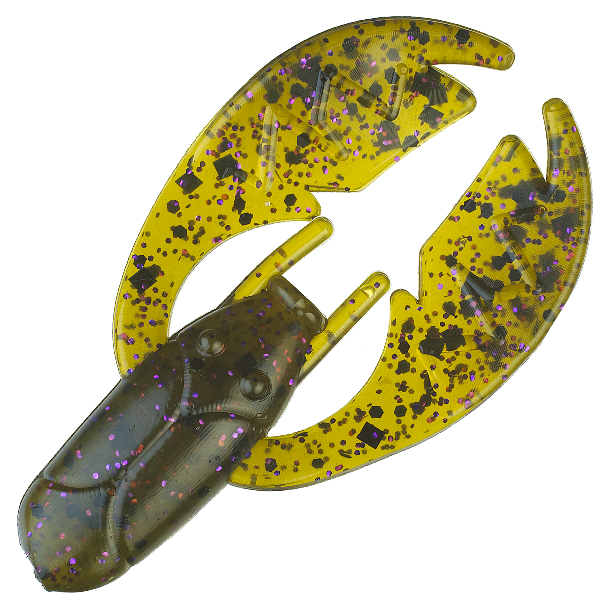 NetBait Tiny Paca Chunk Soft Baits - Green Pumpkin Purple Flake